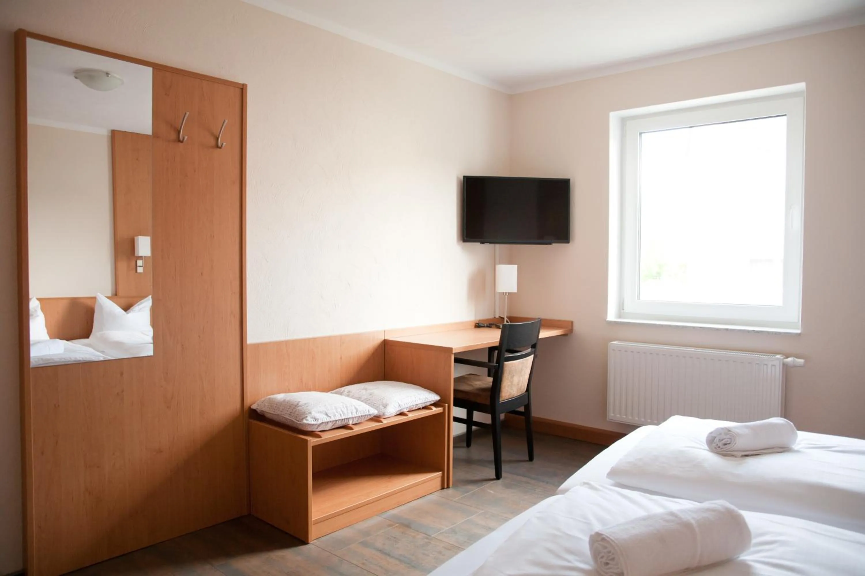 Photo of the whole room, Bed in Apartmenthaus Wesertor