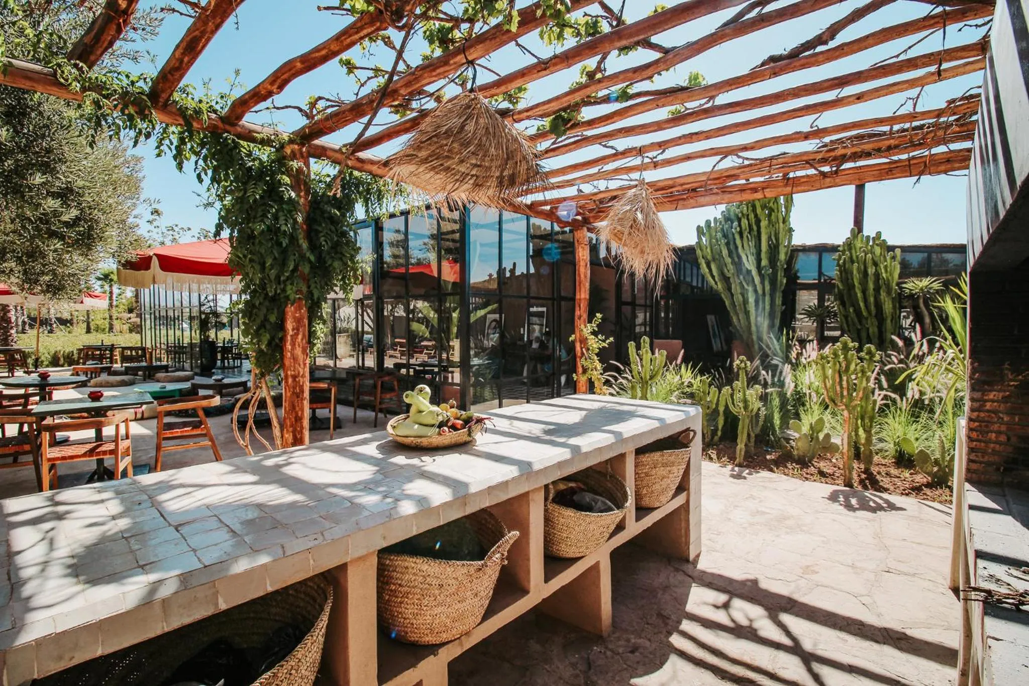 BBQ facilities in Hotel & Spa La Ferme El Dar