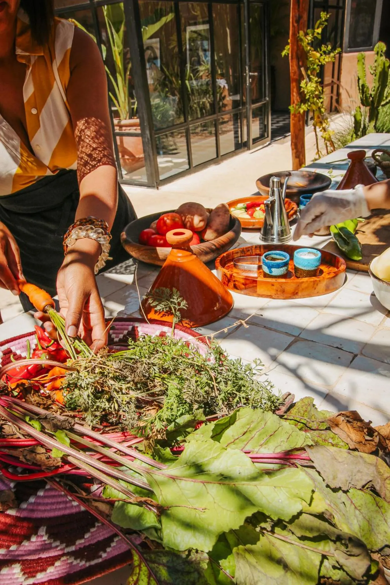 BBQ facilities in Hotel & Spa La Ferme El Dar