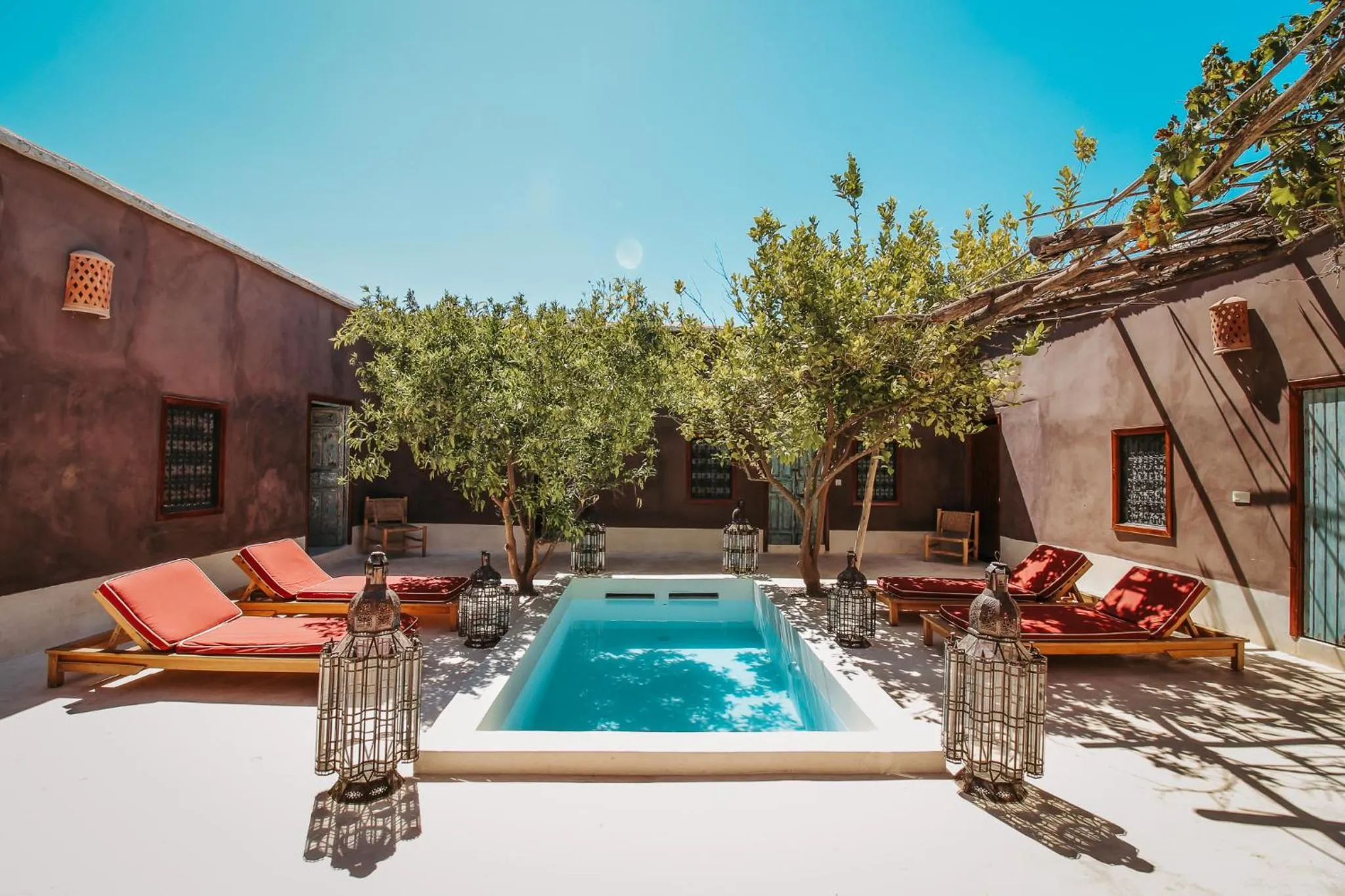 Patio in Hotel & Spa La Ferme El Dar