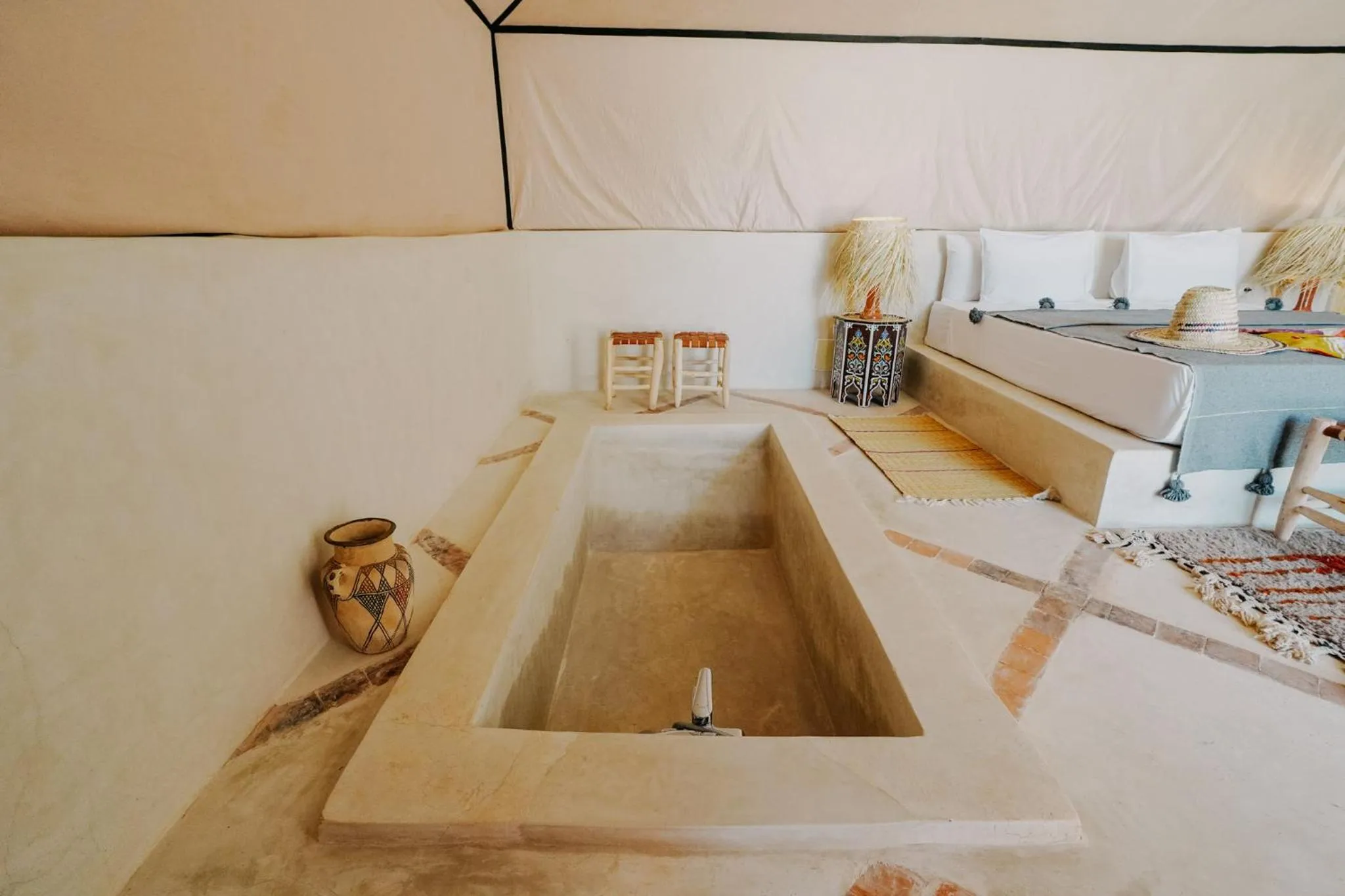 Bath in Hotel & Spa La Ferme El Dar