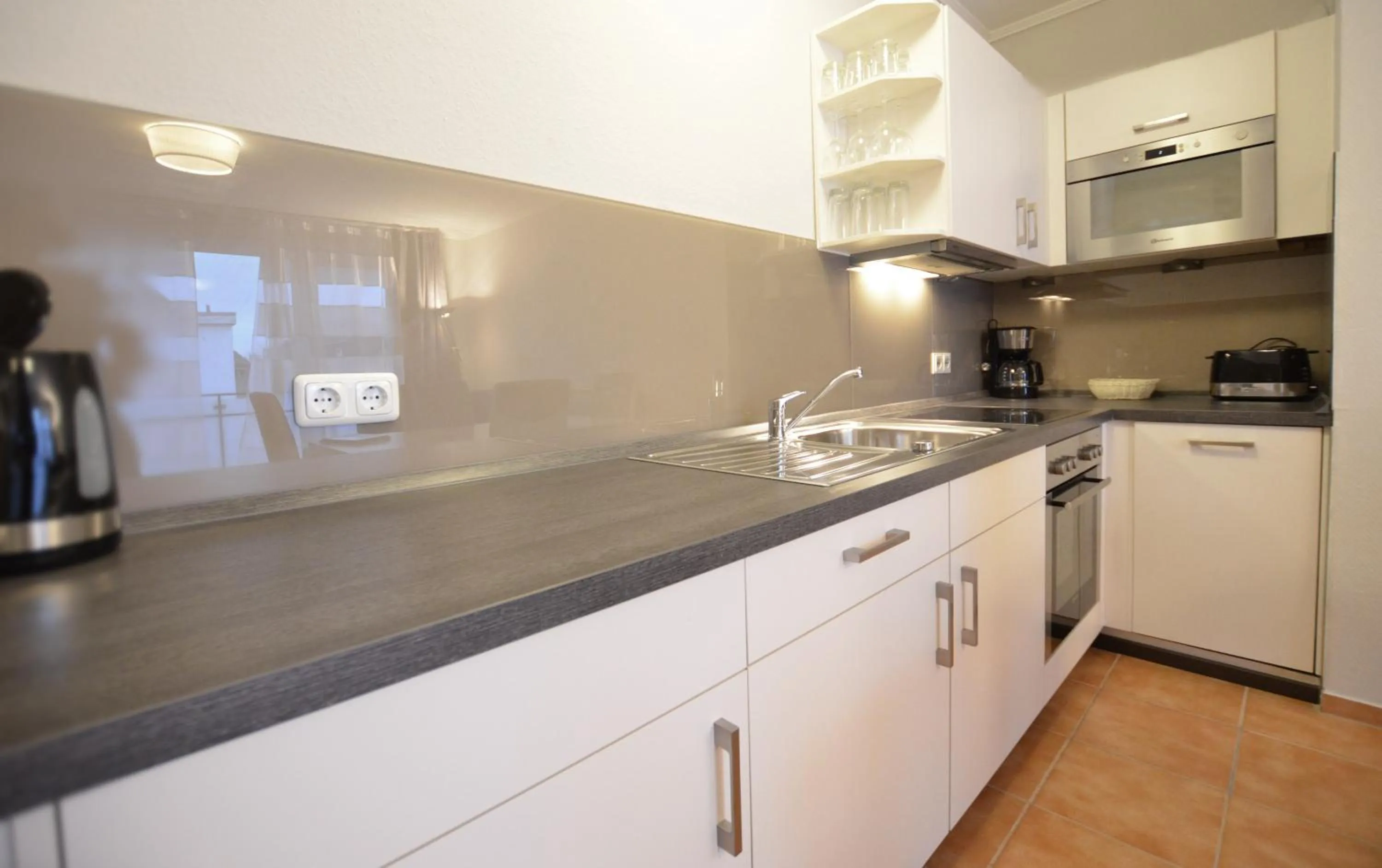 Kitchen or kitchenette in Lieblingsplatz Hotel Wannerhus