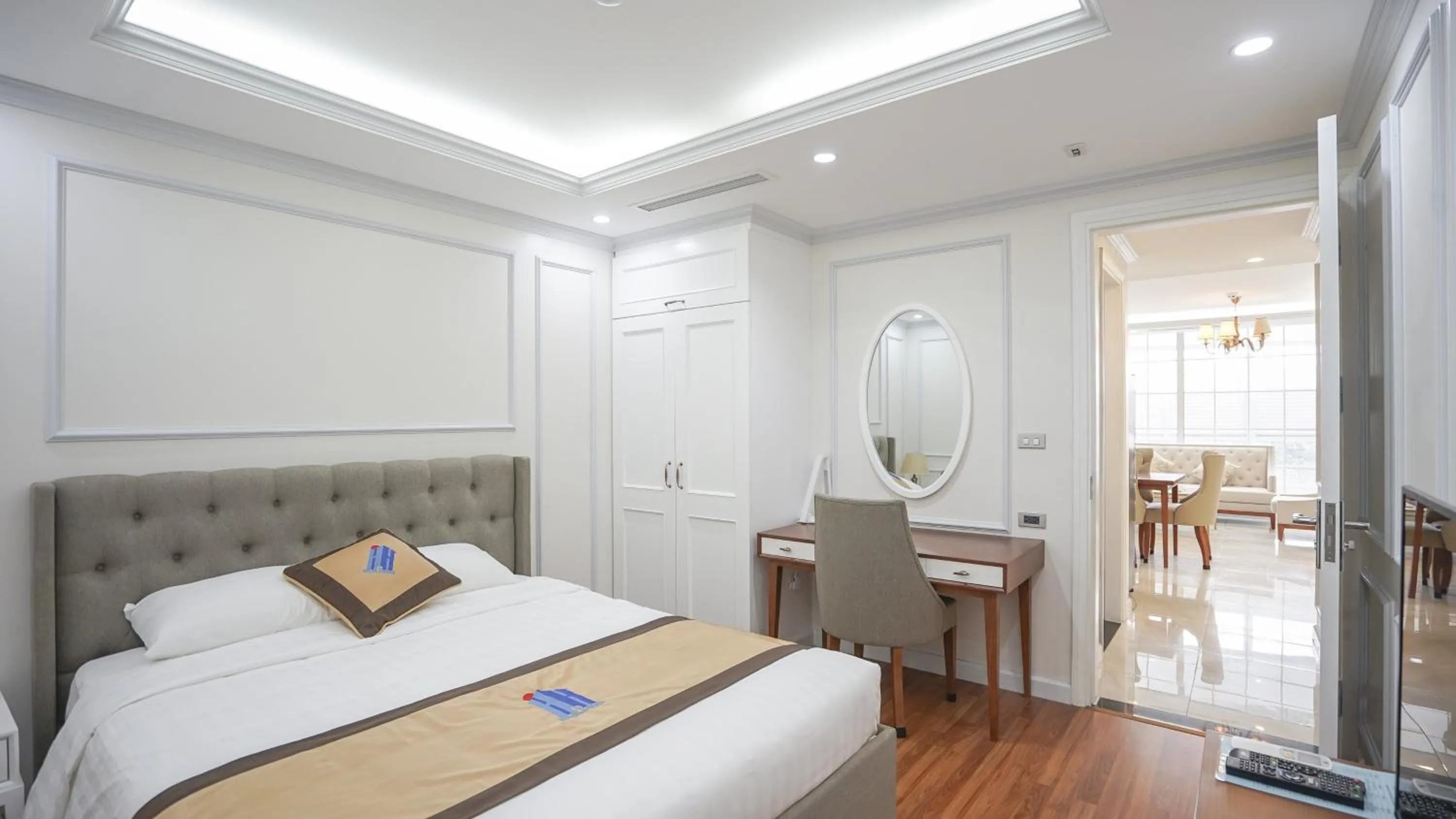 Bed in Luxe Paradise Residence 79 Nguyen Du