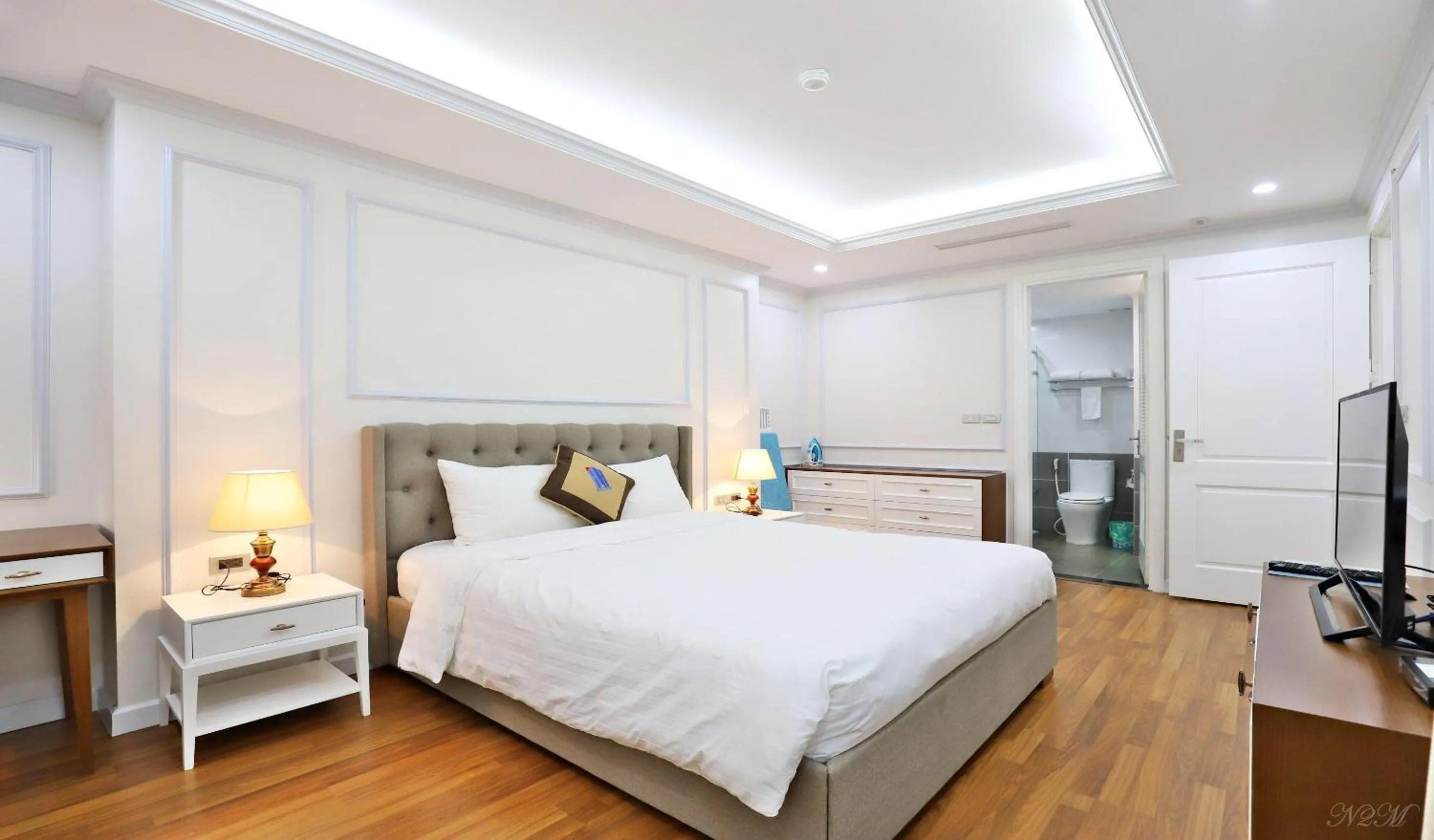 Bed in Luxe Paradise Residence 79 Nguyen Du