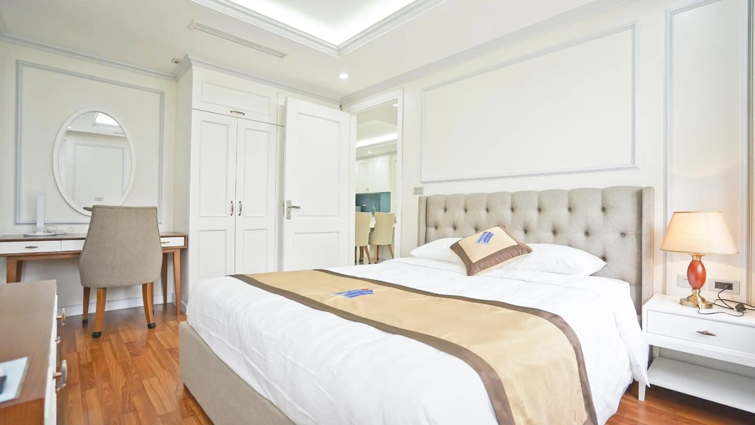 Bed in Luxe Paradise Residence 79 Nguyen Du