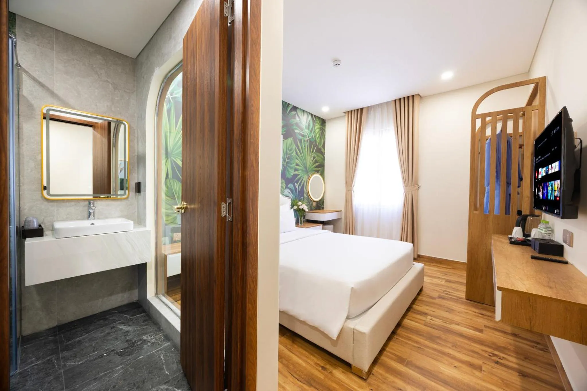 Bed in Sarah Hotel Halal Restaurant Phu Quoc