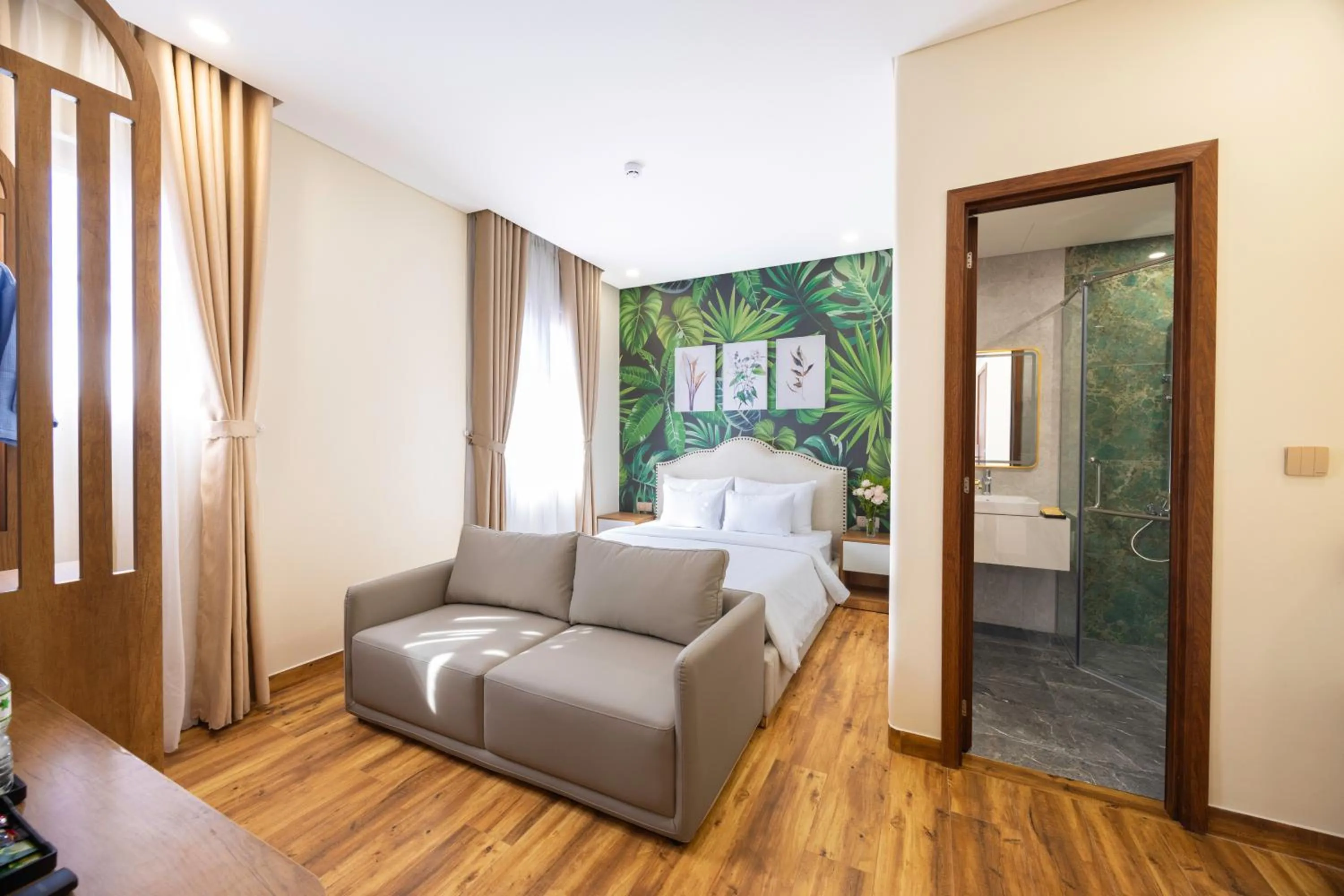 Bed in Sarah Hotel Halal Restaurant Phu Quoc