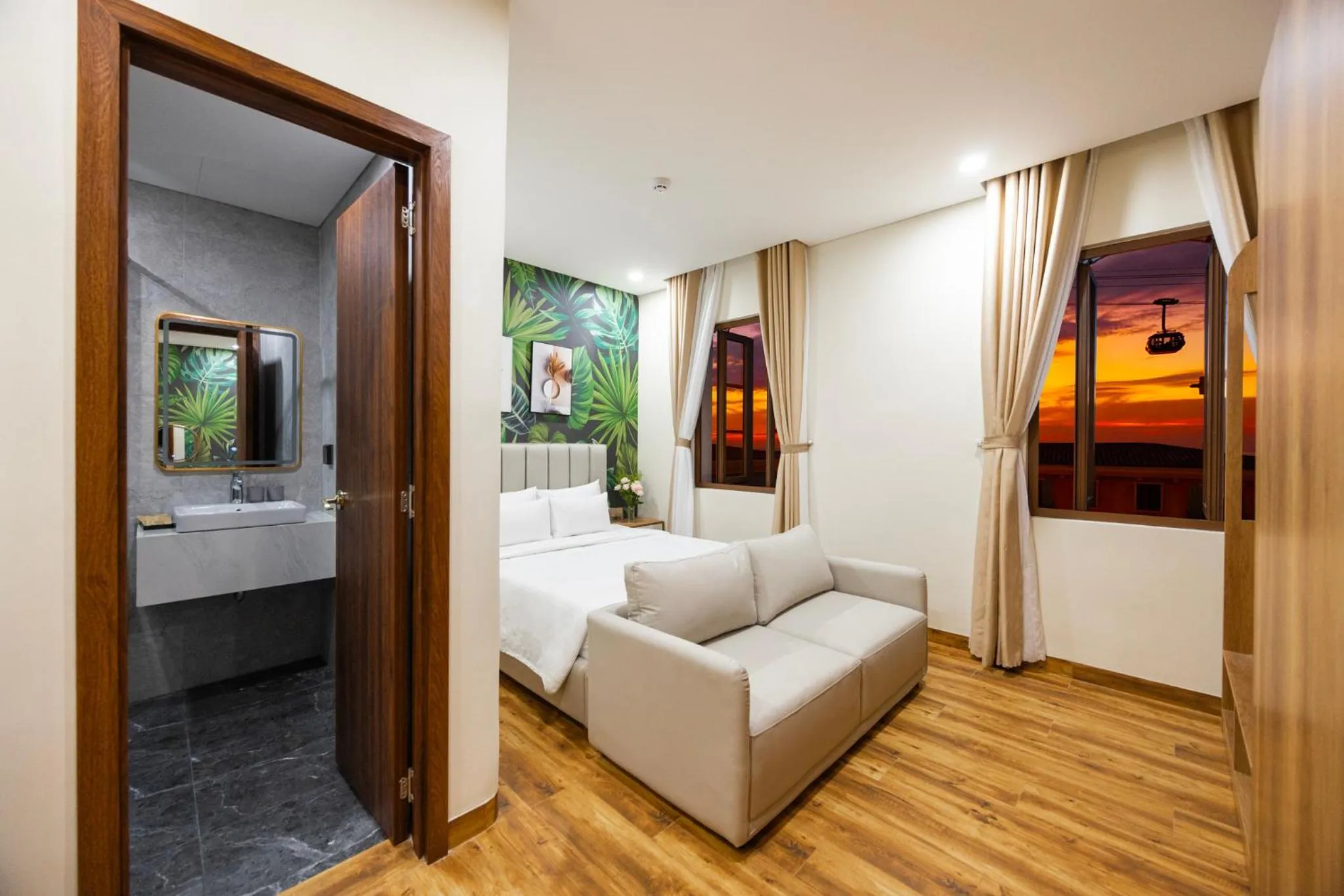 Bed in Sarah Hotel Halal Restaurant Phu Quoc