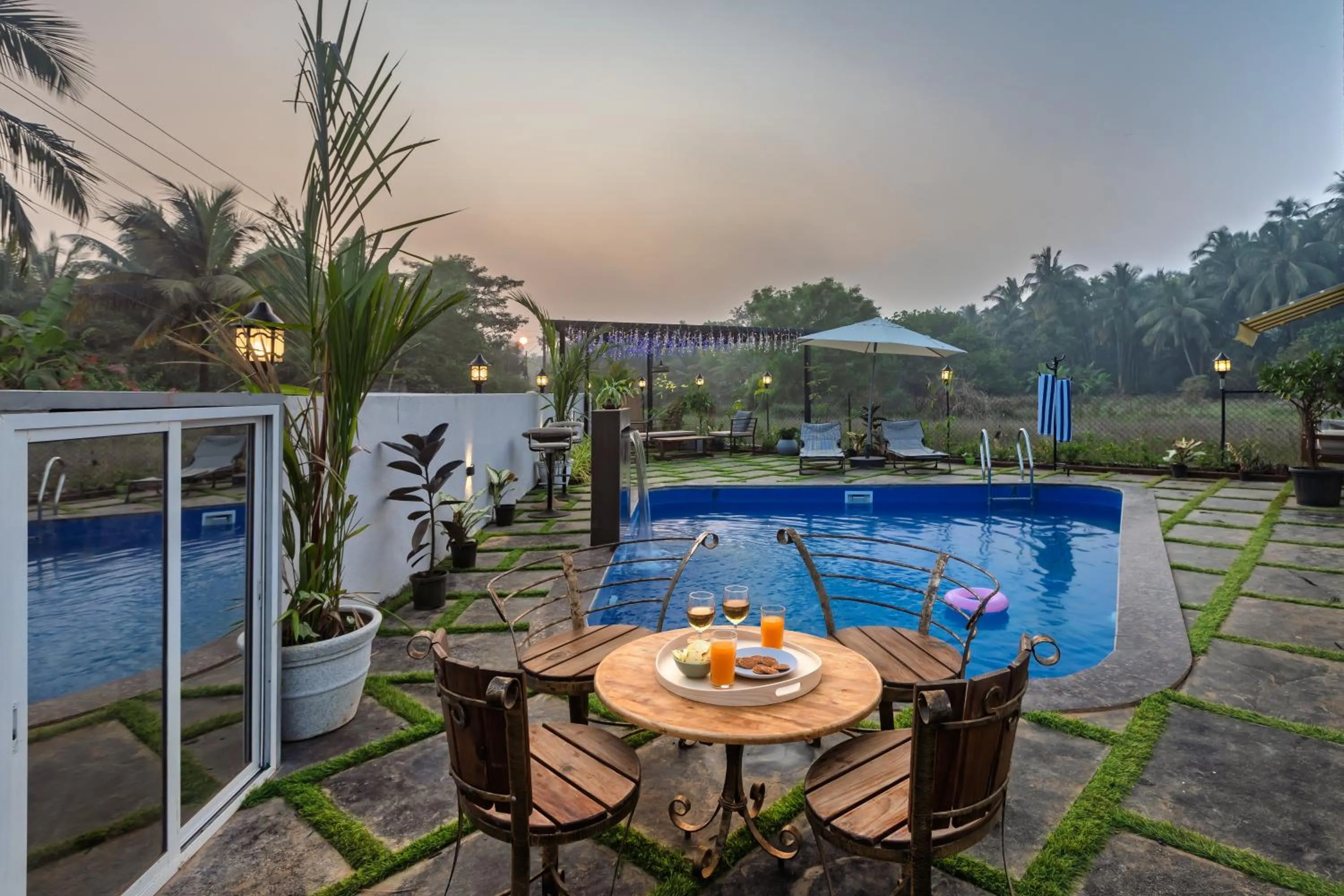 ELIVAAS Moonlit retreat 3 BHK with Garden & Pool