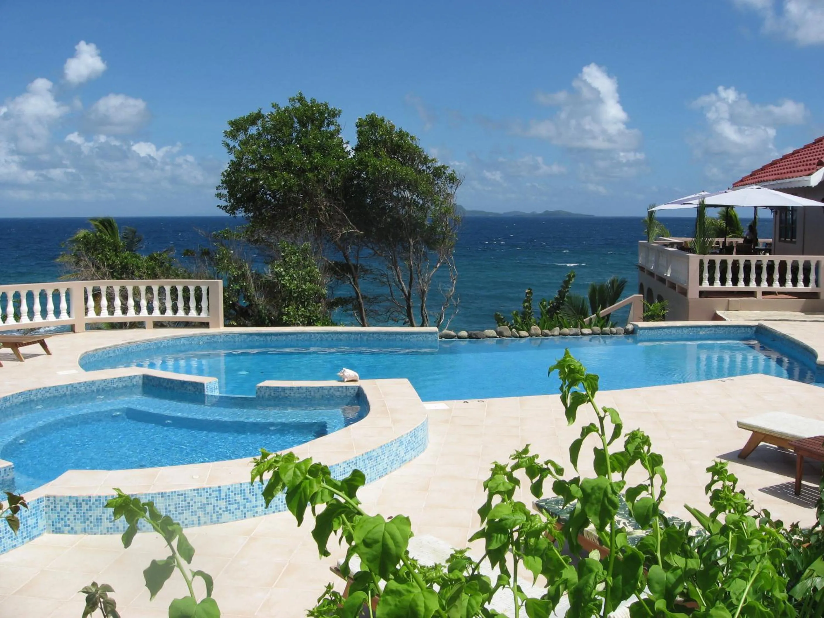 Swimming pool in Petite Anse Hotel