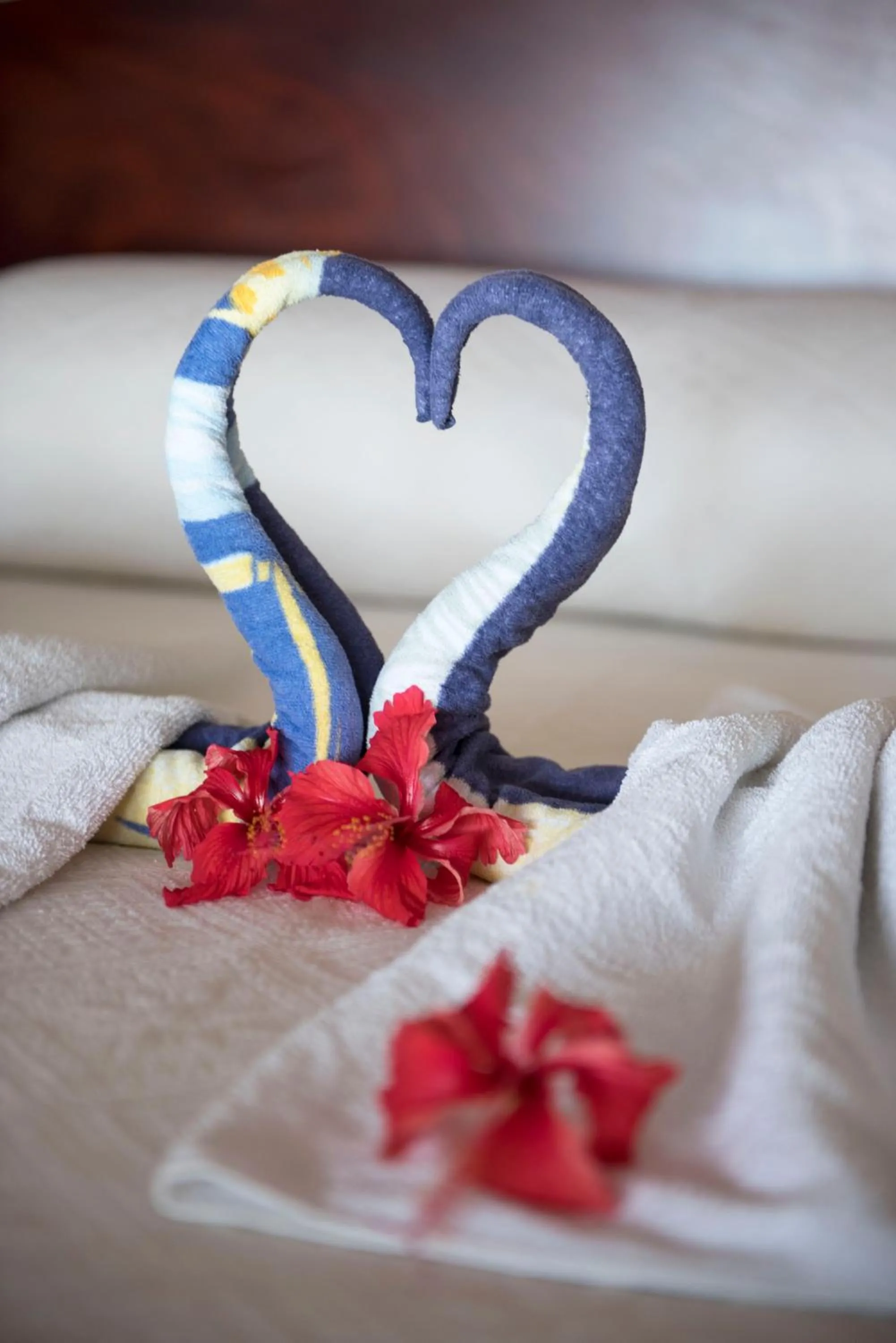 Bed in Petite Anse Hotel