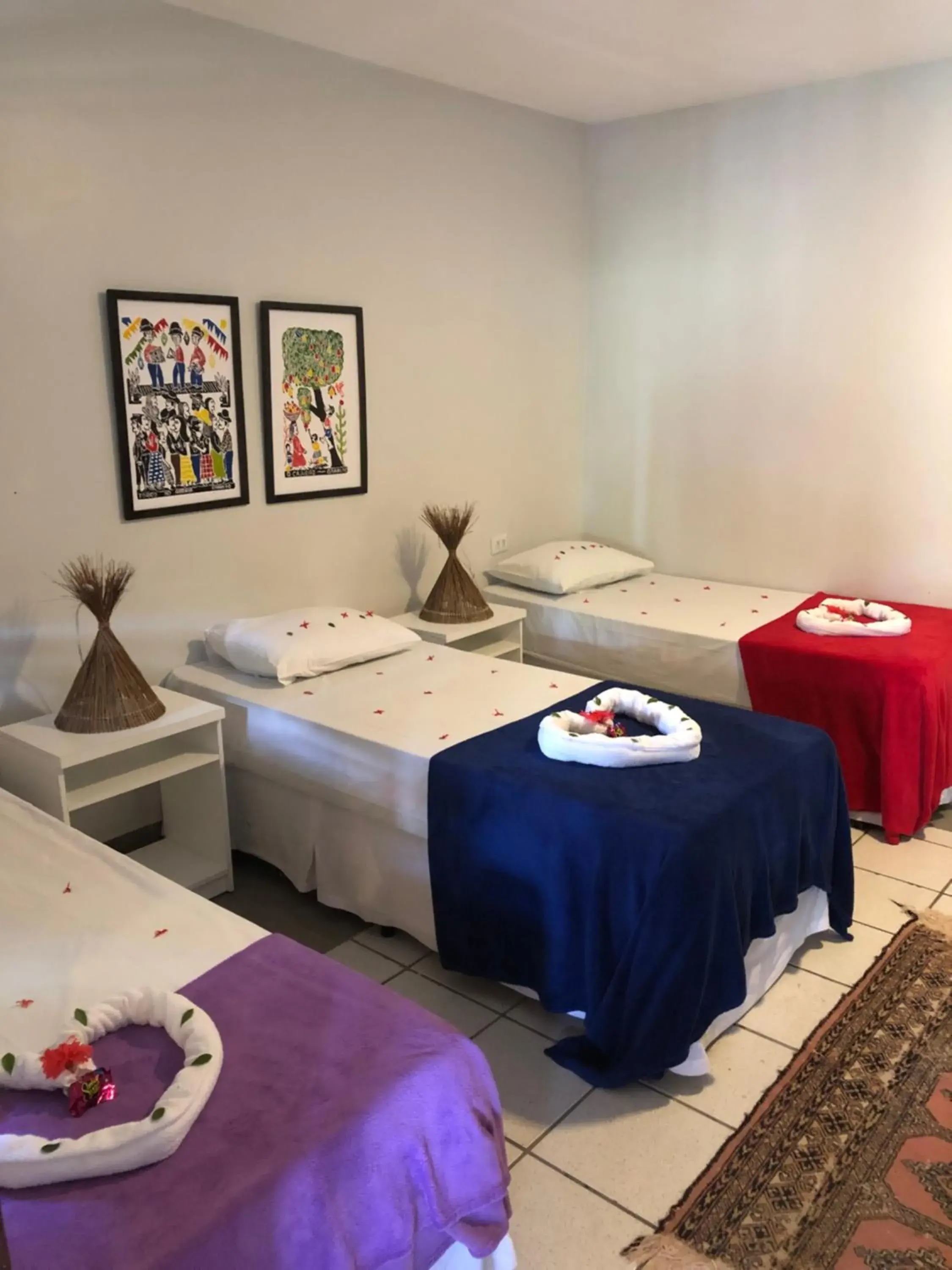 Bed in Pousada das Oliveiras Bed in Pousada das Oliveiras