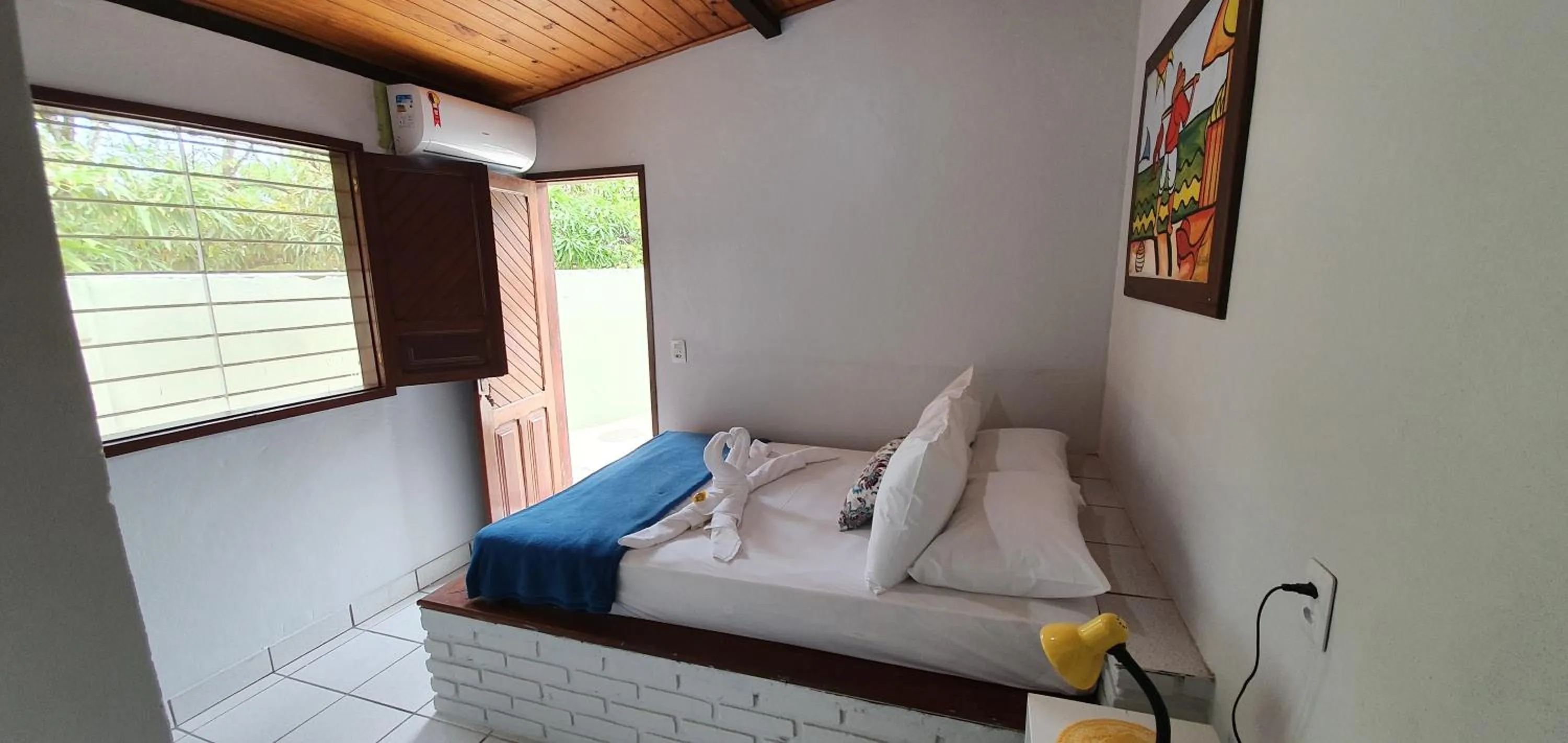 Bed in Pousada das Oliveiras