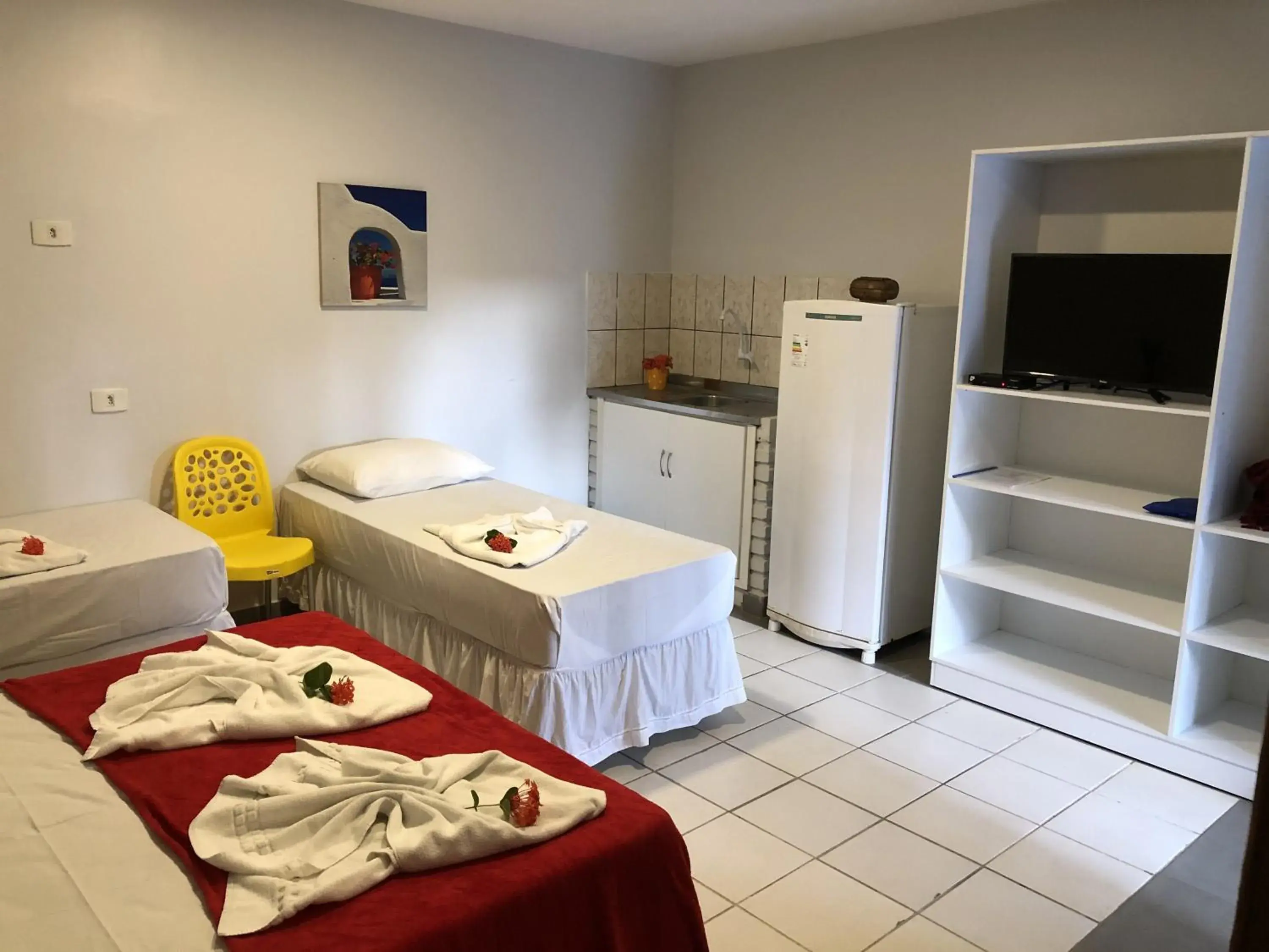 Bed in Pousada das Oliveiras Bed in Pousada das Oliveiras