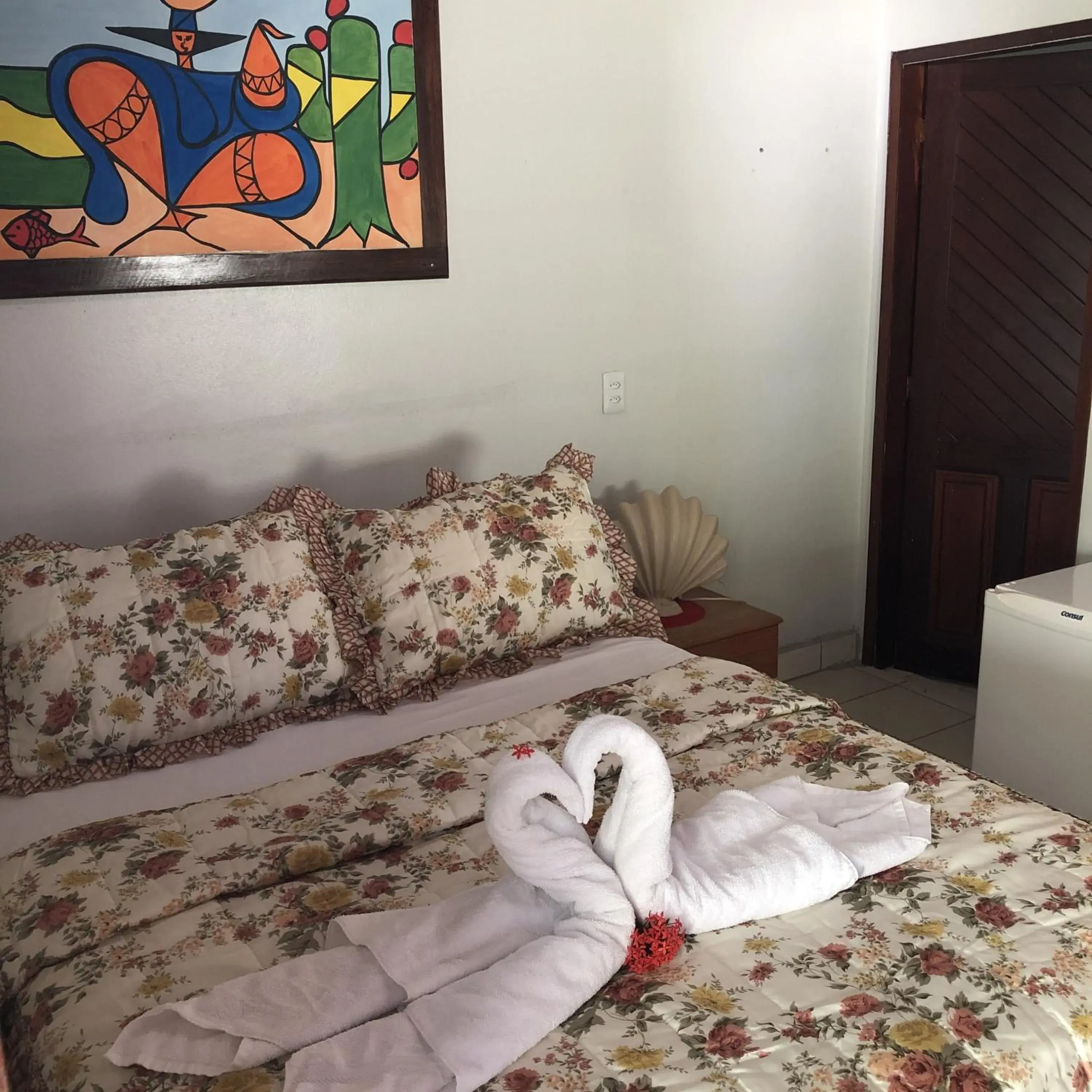 Bed in Pousada das Oliveiras Bed in Pousada das Oliveiras