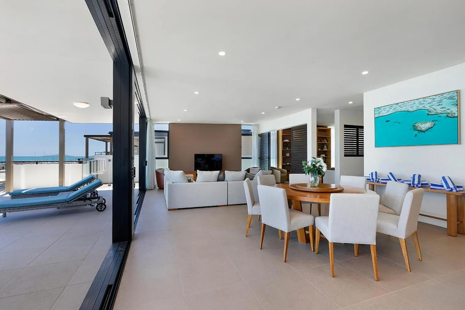 Living room in Mirage Whitsundays