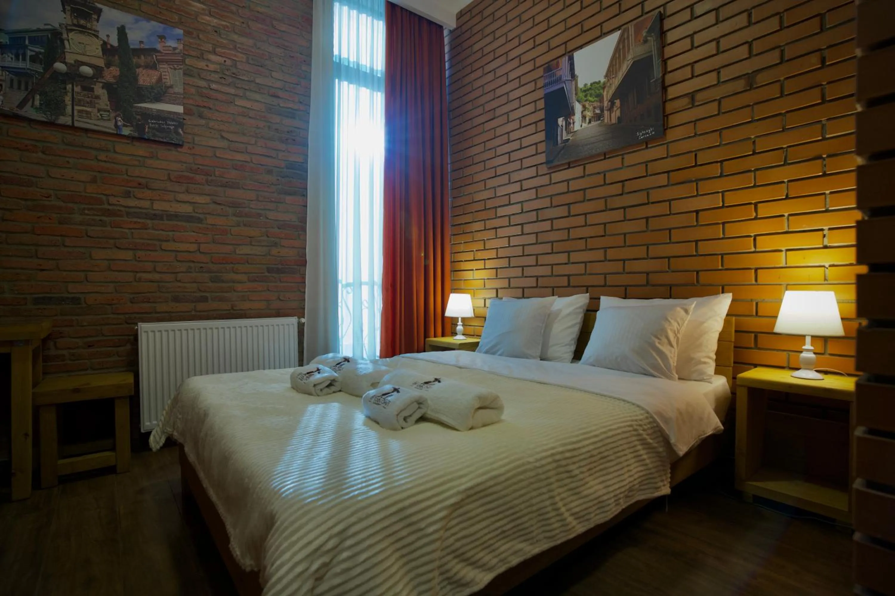 Bed in Hotel Mogzauri