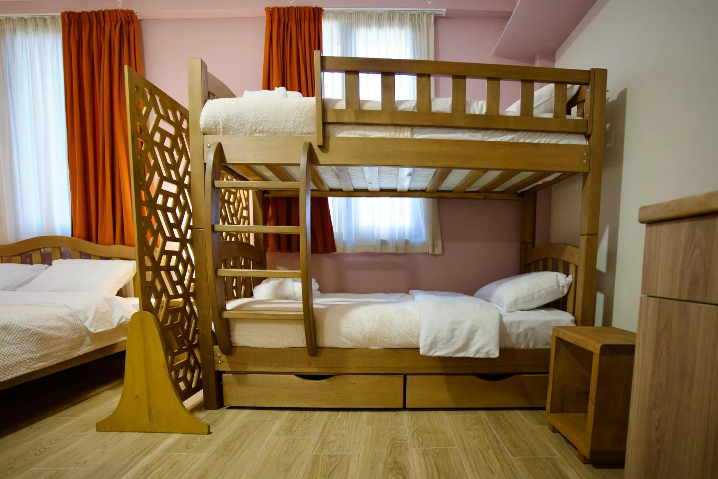 Bed in Hotel Mogzauri