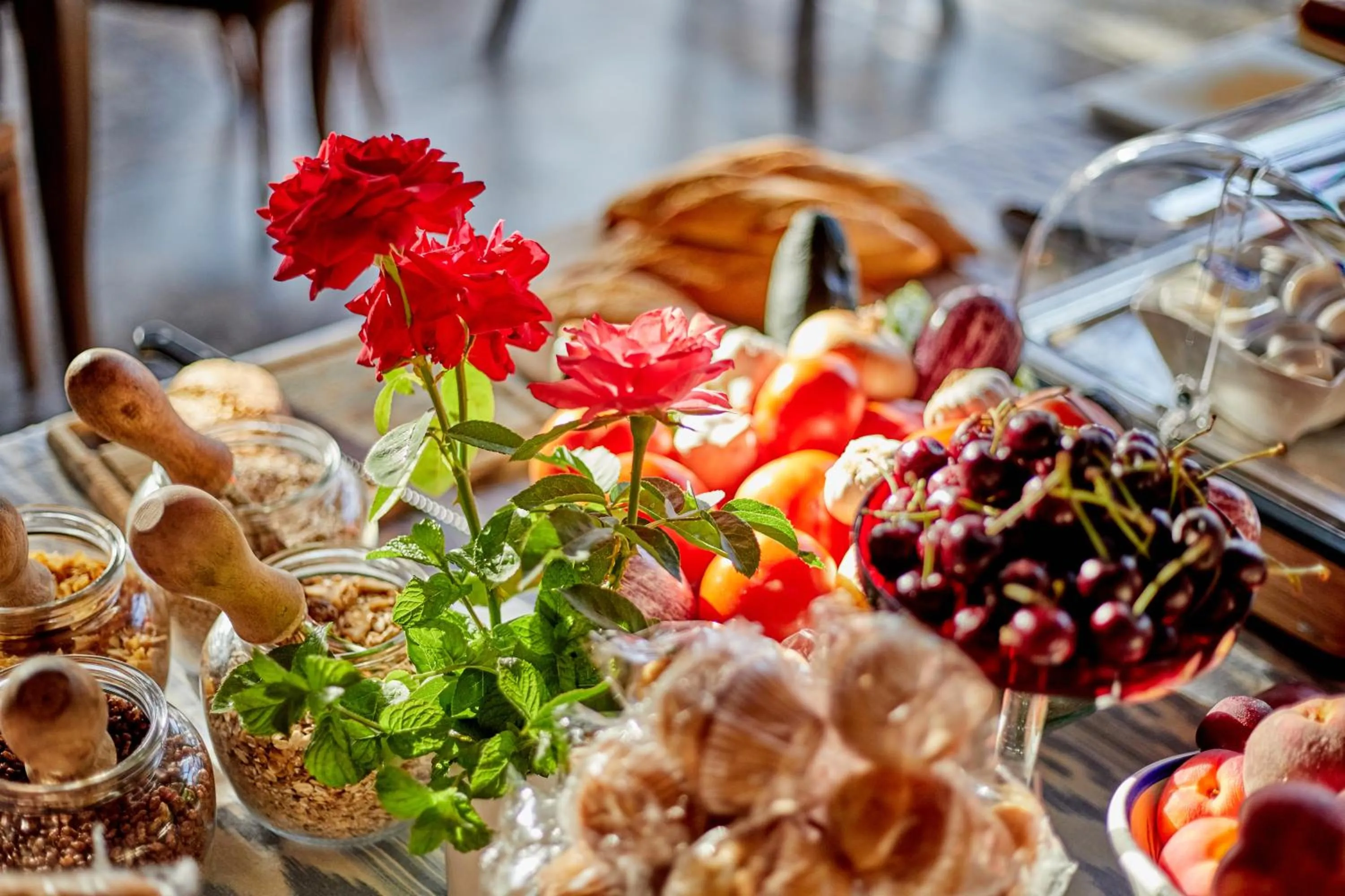 Buffet breakfast in Agroturismo Sa Vinya des Convent