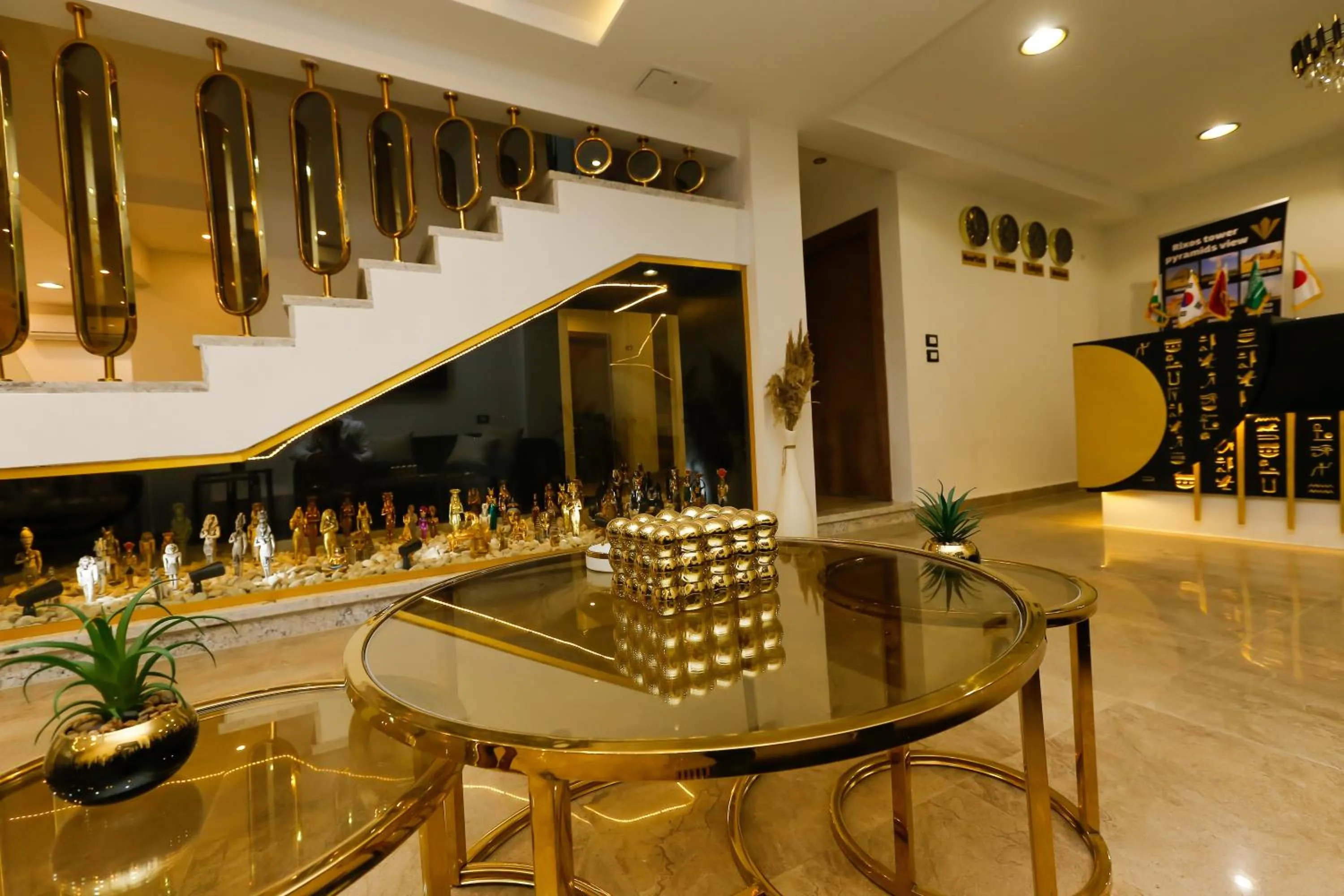 Living room in Rixoss tower Pyramids View