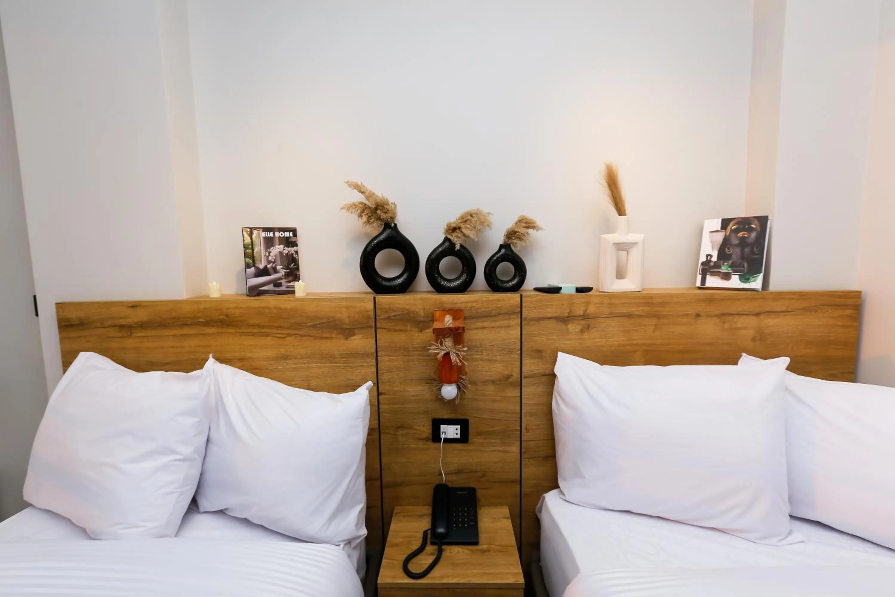 Bed in Rixoss tower Pyramids View