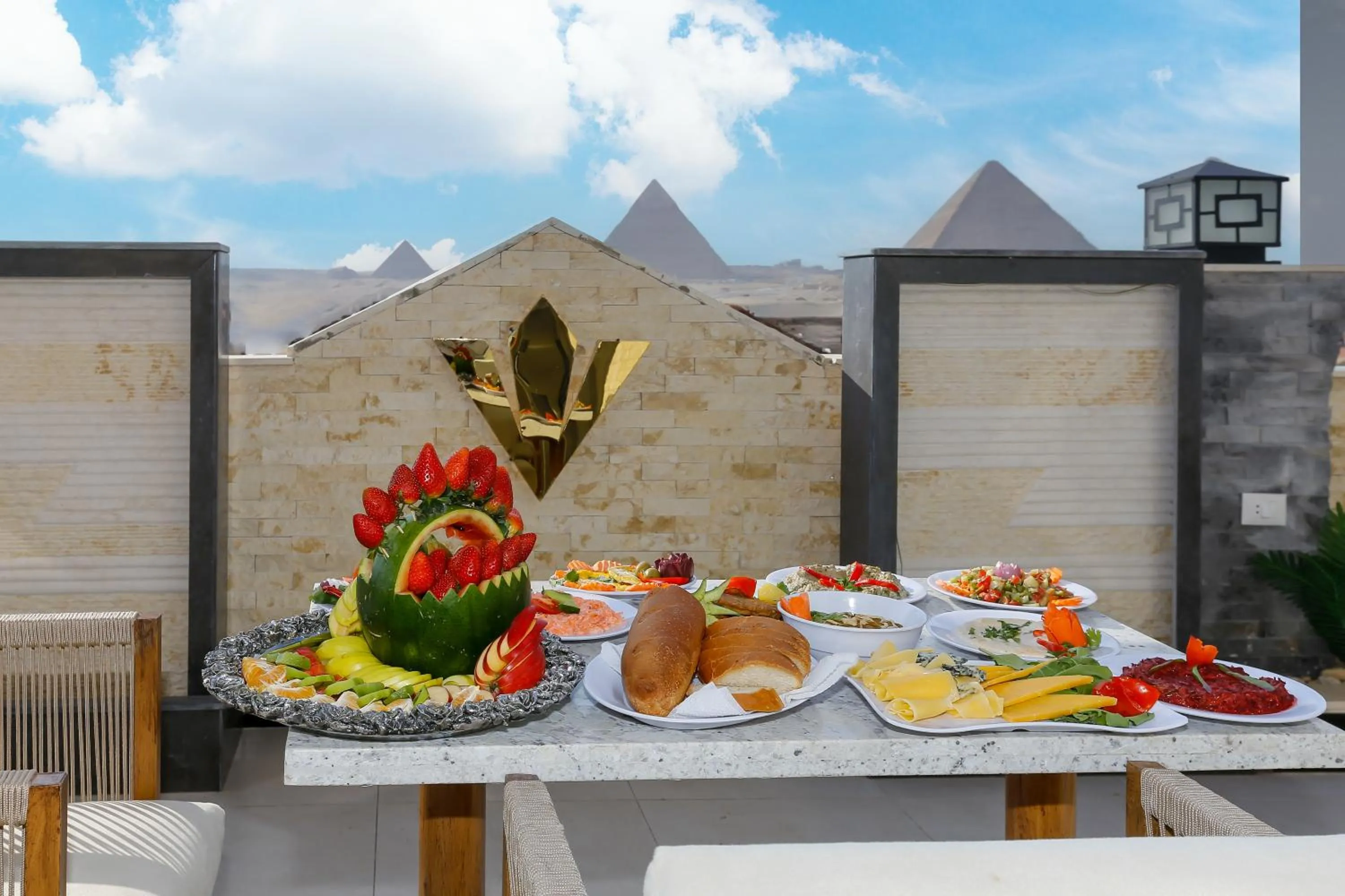 Day in Rixoss tower Pyramids View