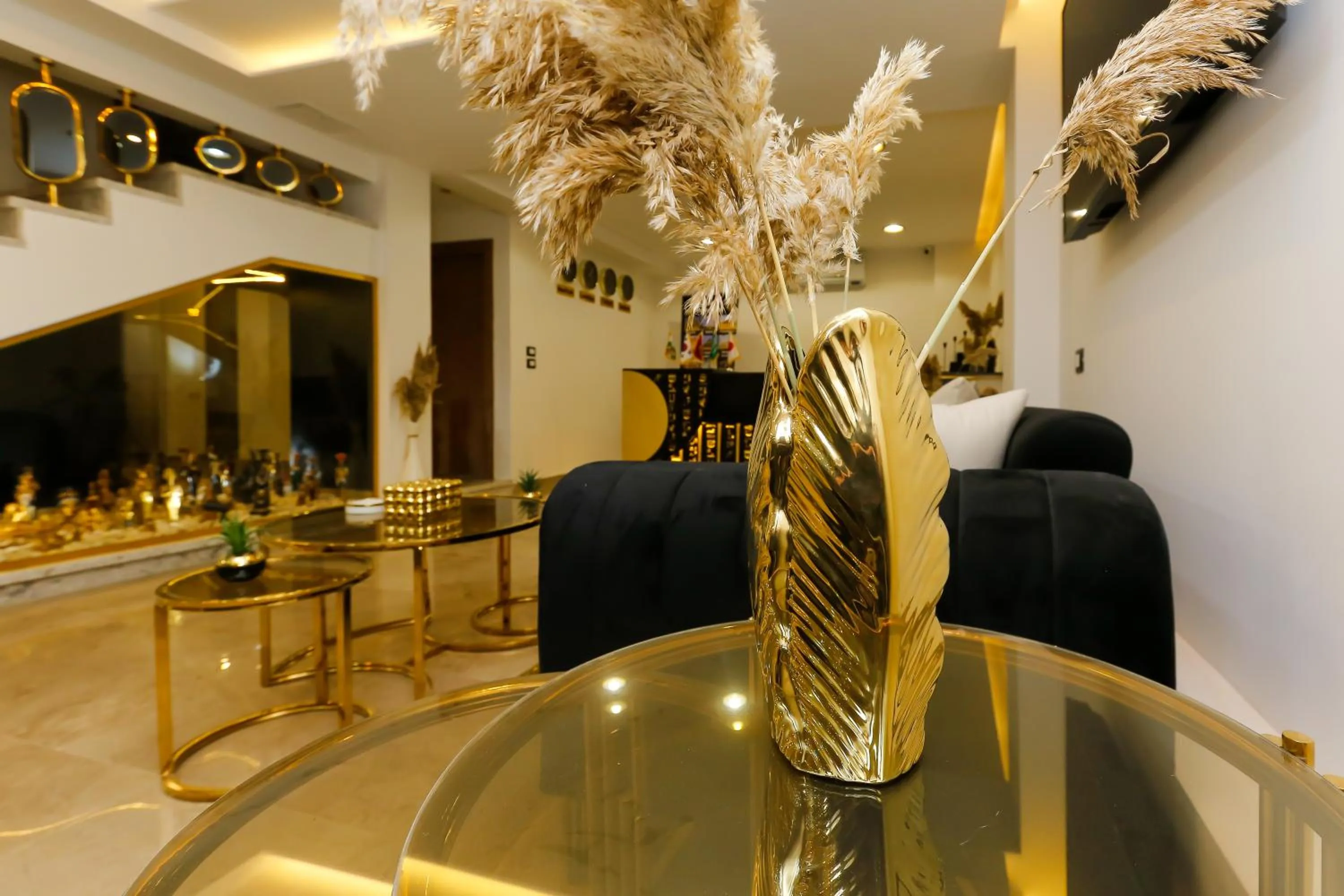 Living room in Rixoss tower Pyramids View