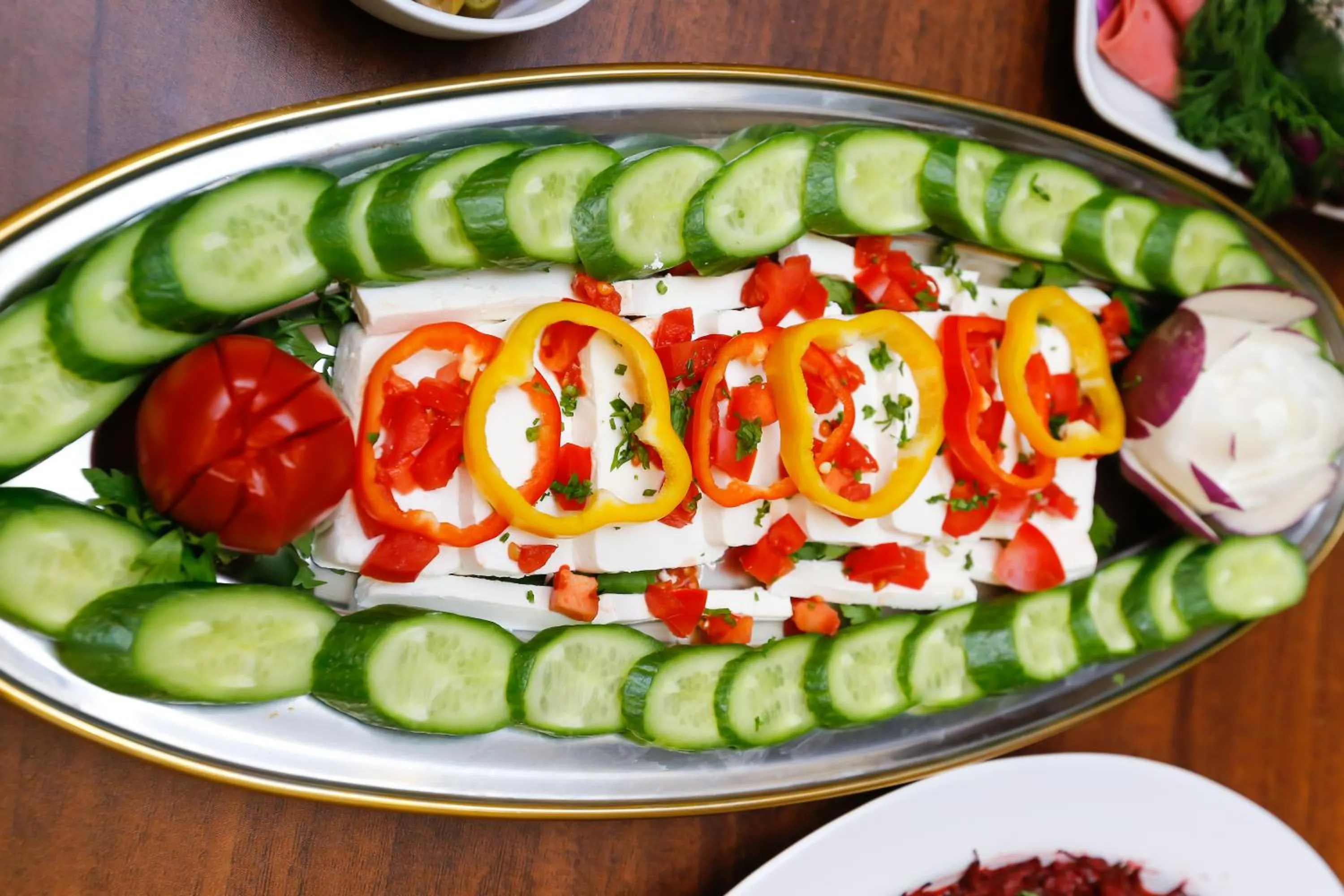 Food and drinks in Rixoss tower Pyramids View