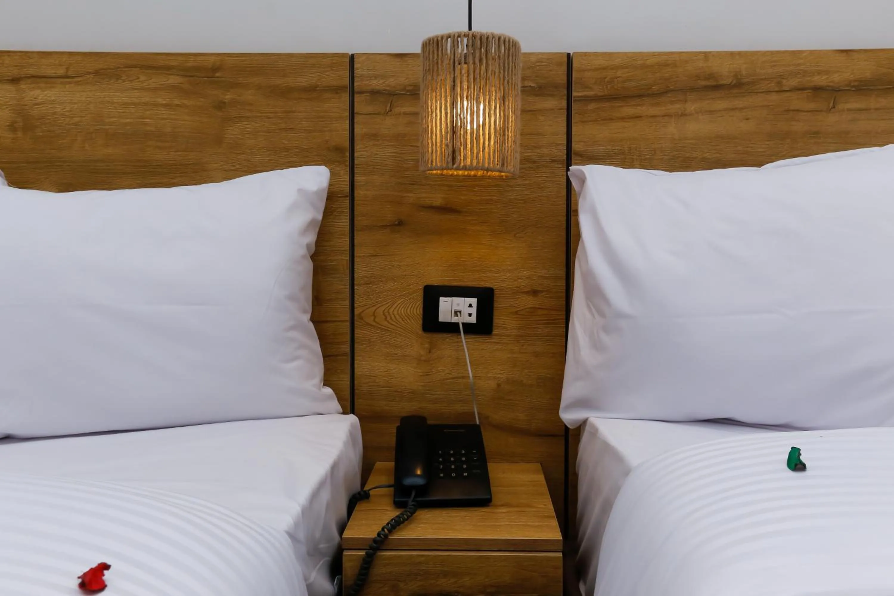 Bed in Rixoss tower Pyramids View