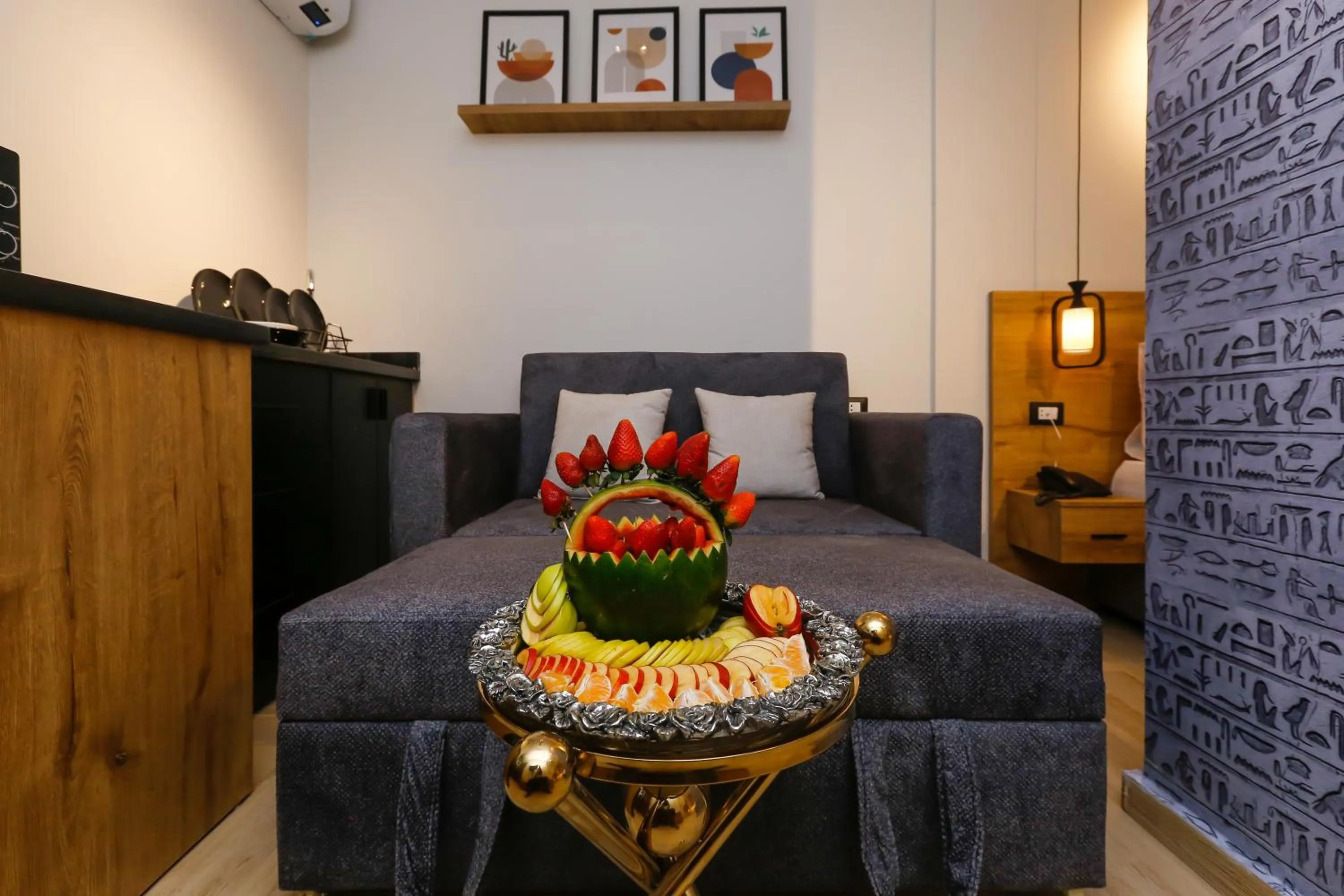 Living room in Rixoss tower Pyramids View