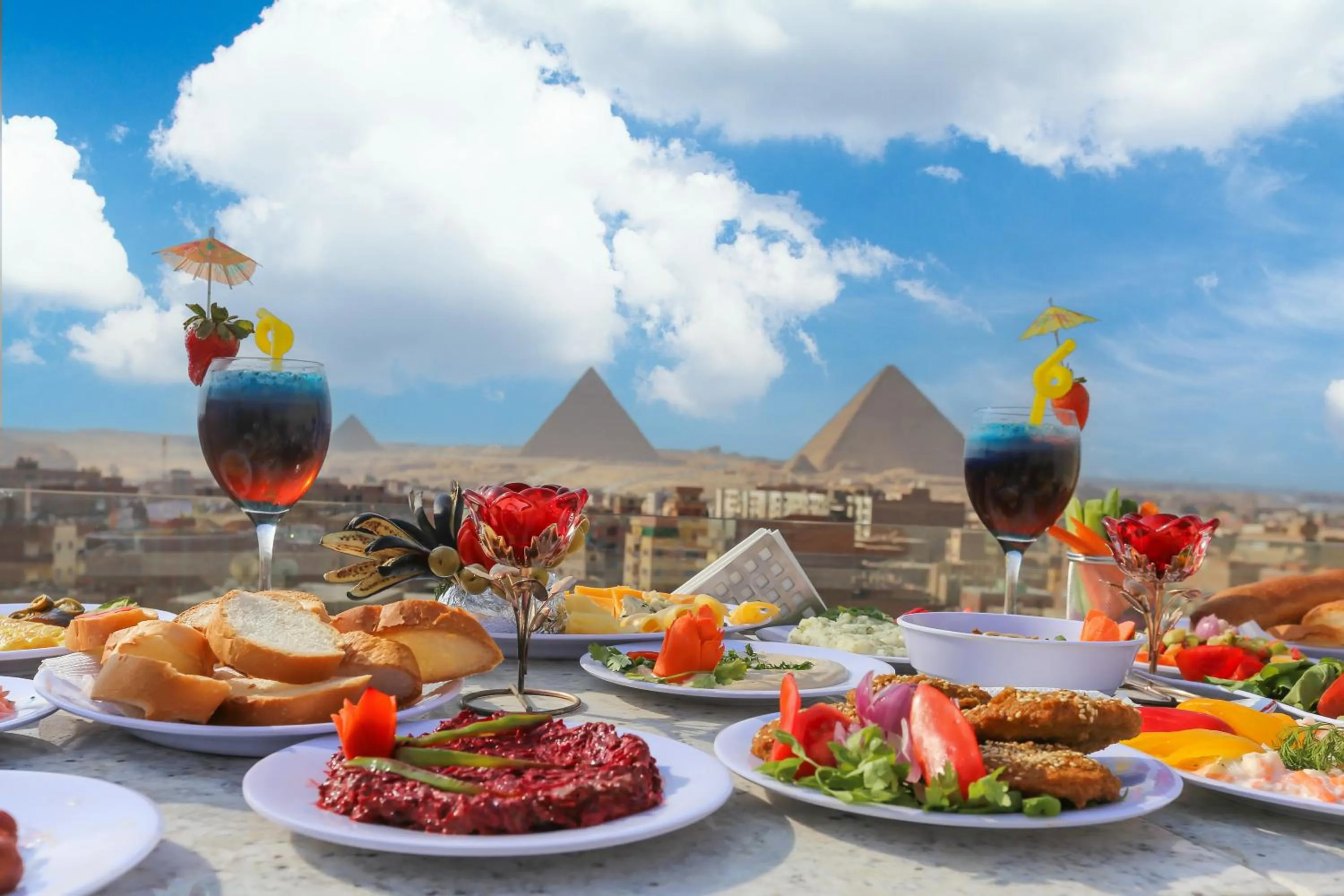 Day in Rixoss tower Pyramids View