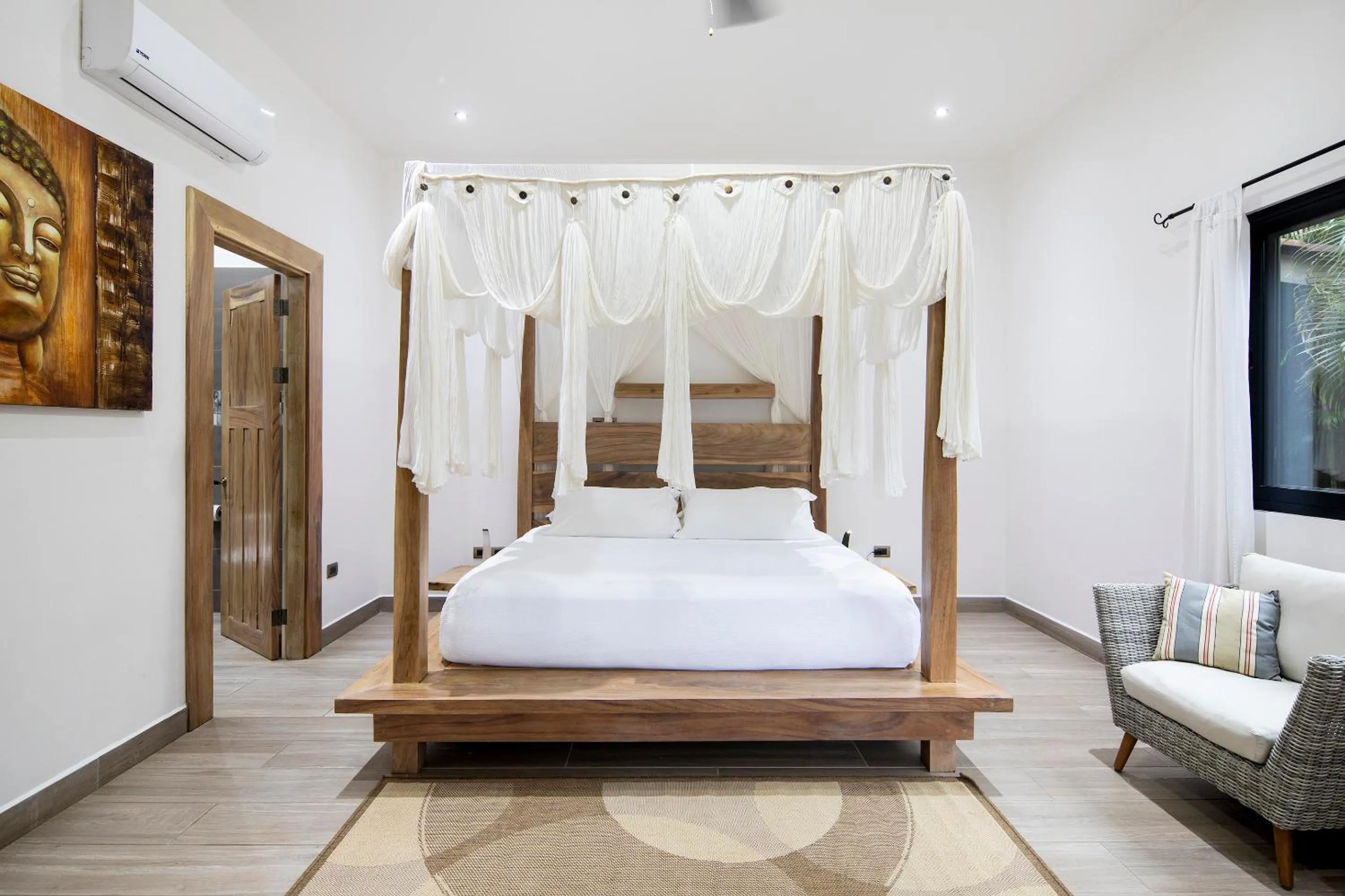 Bed in Bodhi Tree Yoga Resort