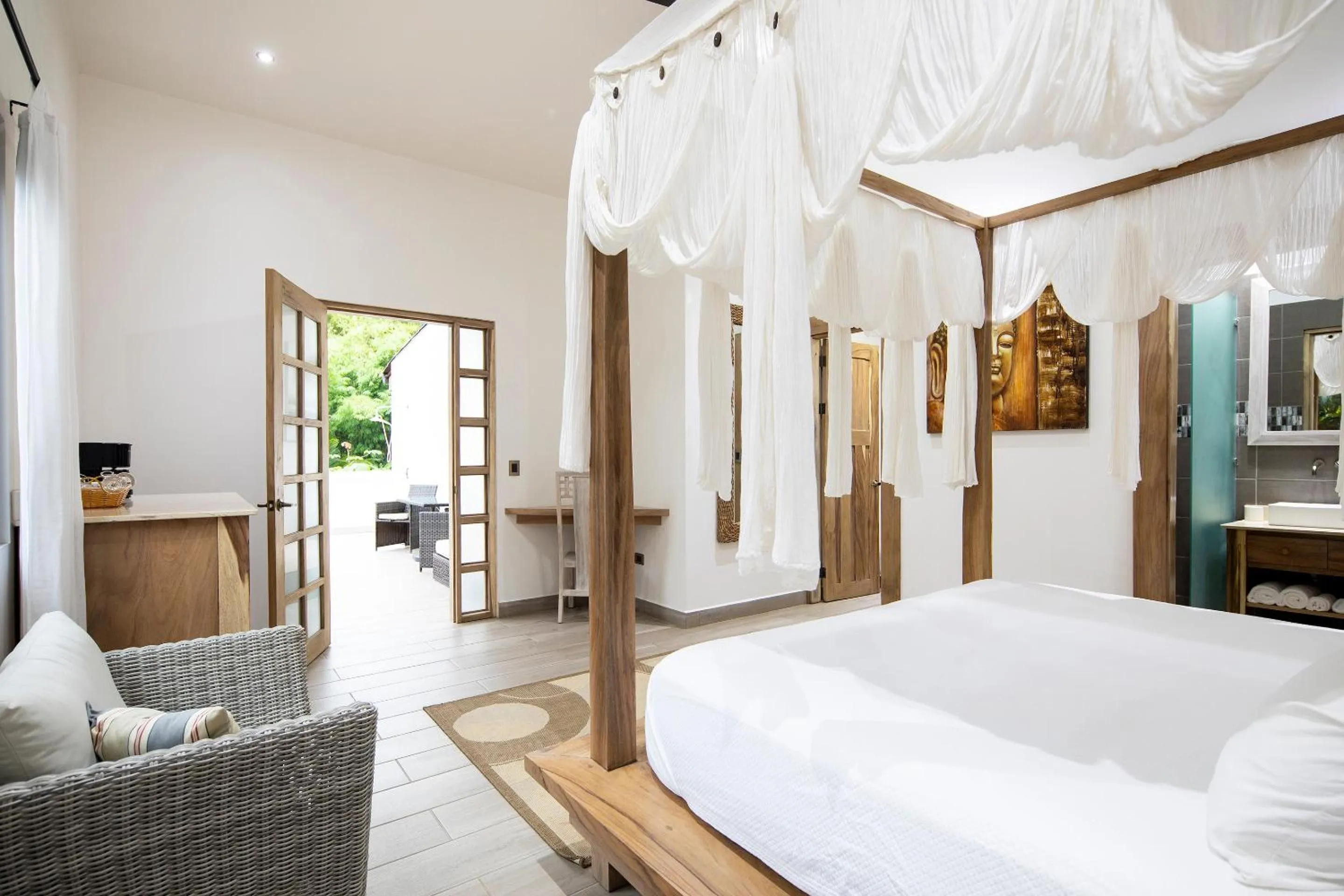 Photo of the whole room, Bed in Bodhi Tree Yoga Resort