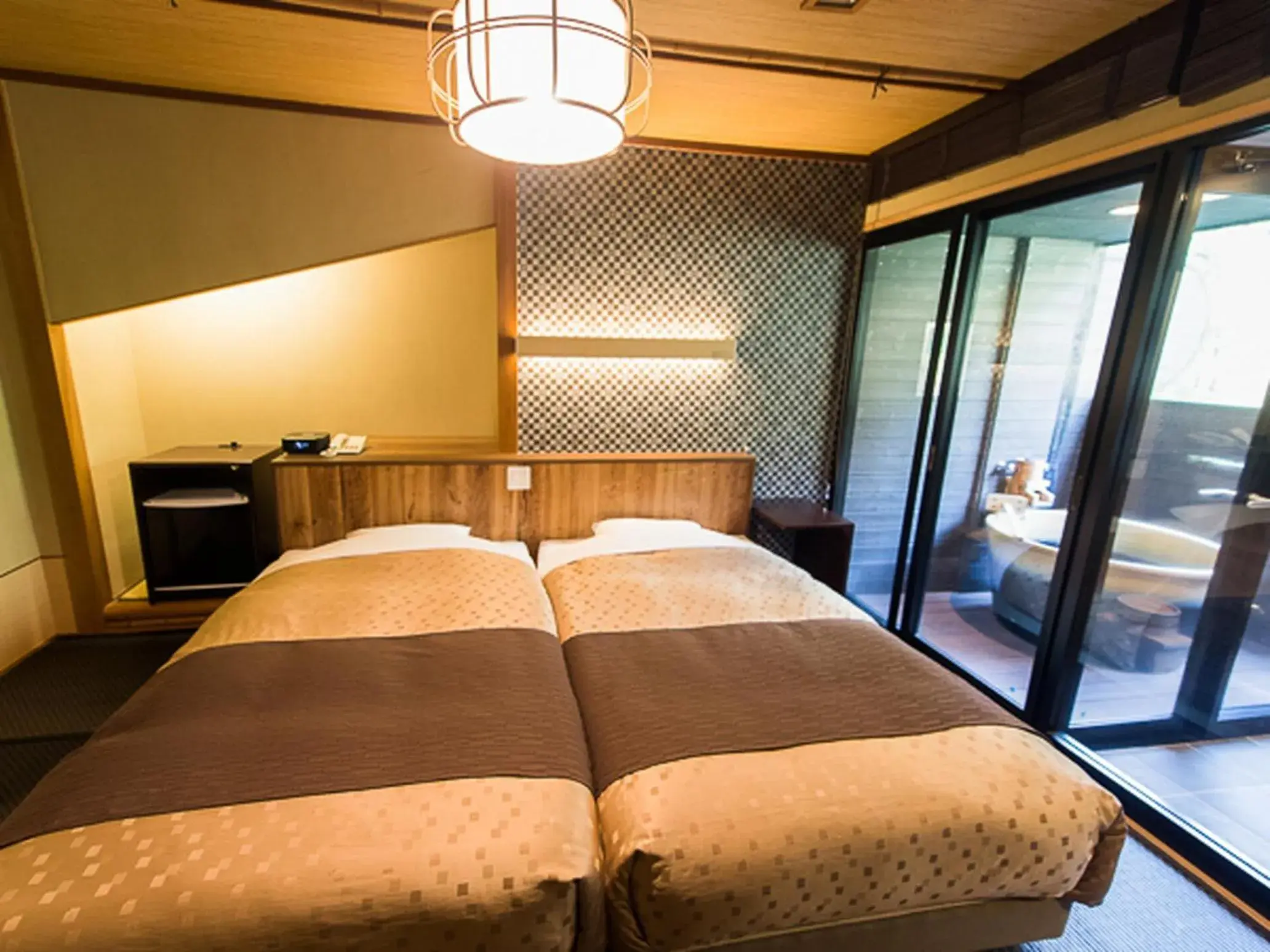 Bed in LiVEMAX RESORT Shizuoka Amagiyugashima Bed in LiVEMAX RESORT Shizuoka Amagiyugashima