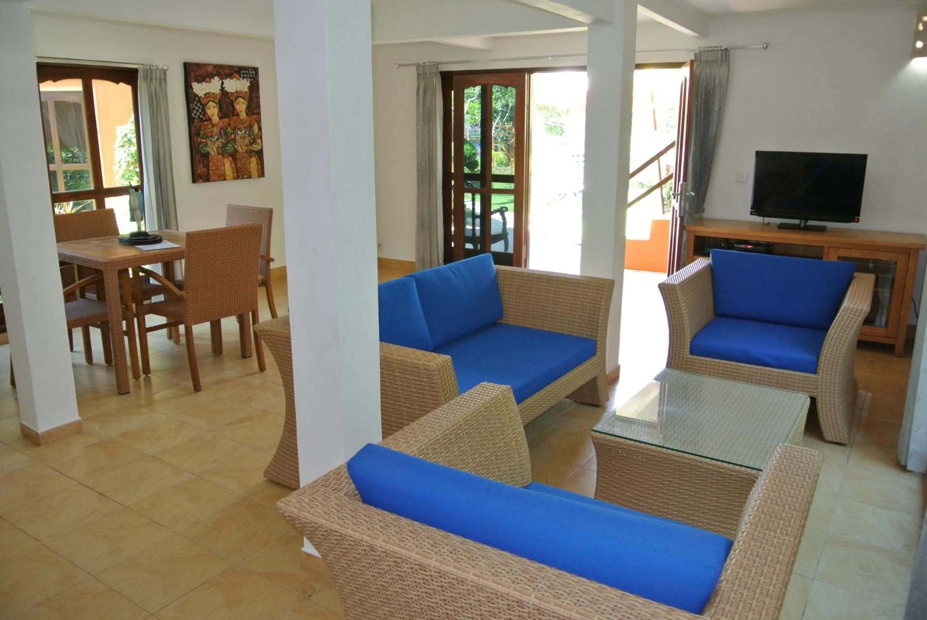 Living room in Kura Kura Villas & Candidasa Mini Golf