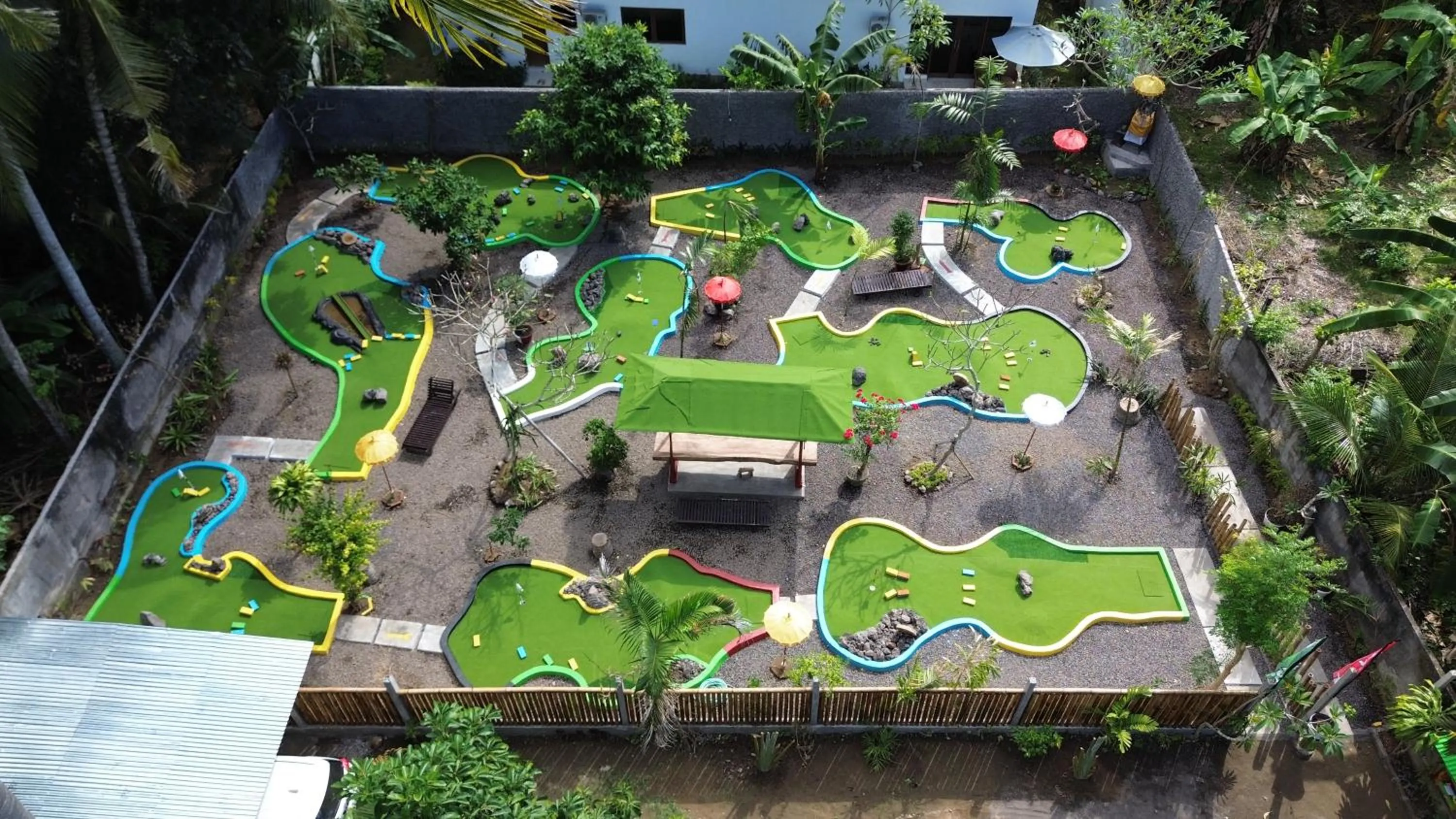 Minigolf in Kura Kura Villas & Candidasa Mini Golf