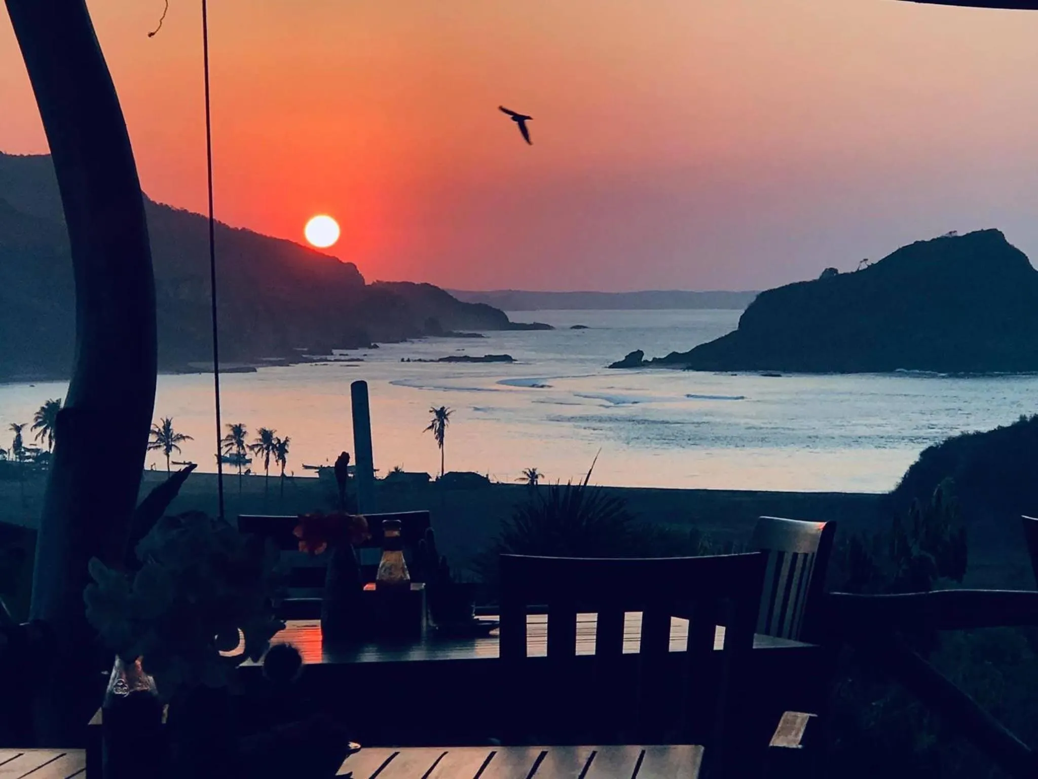 Sea view in Blue Monkey Retreat Areguling Lombok