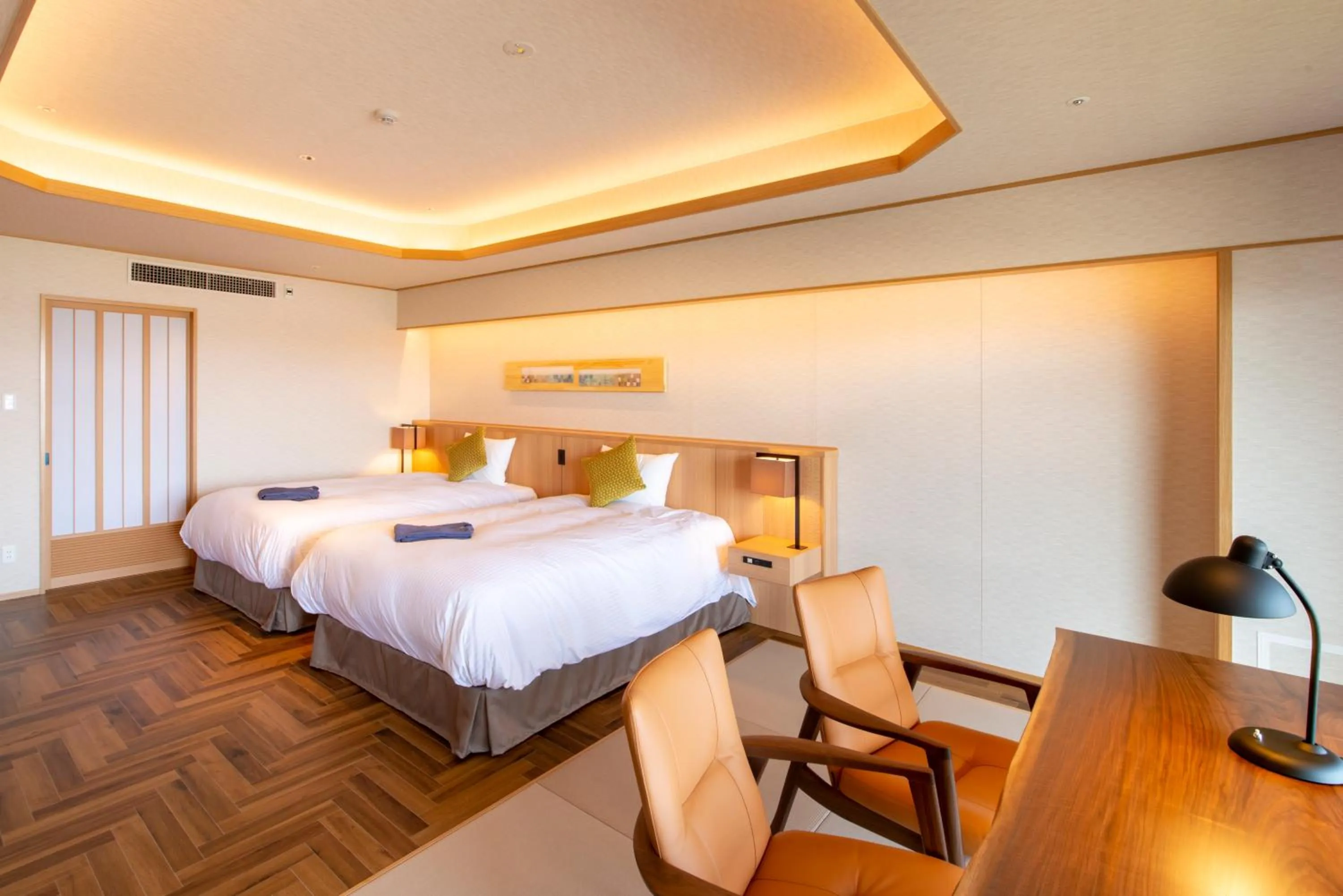 Photo of the whole room, Bed in Matsushima Ichinobo