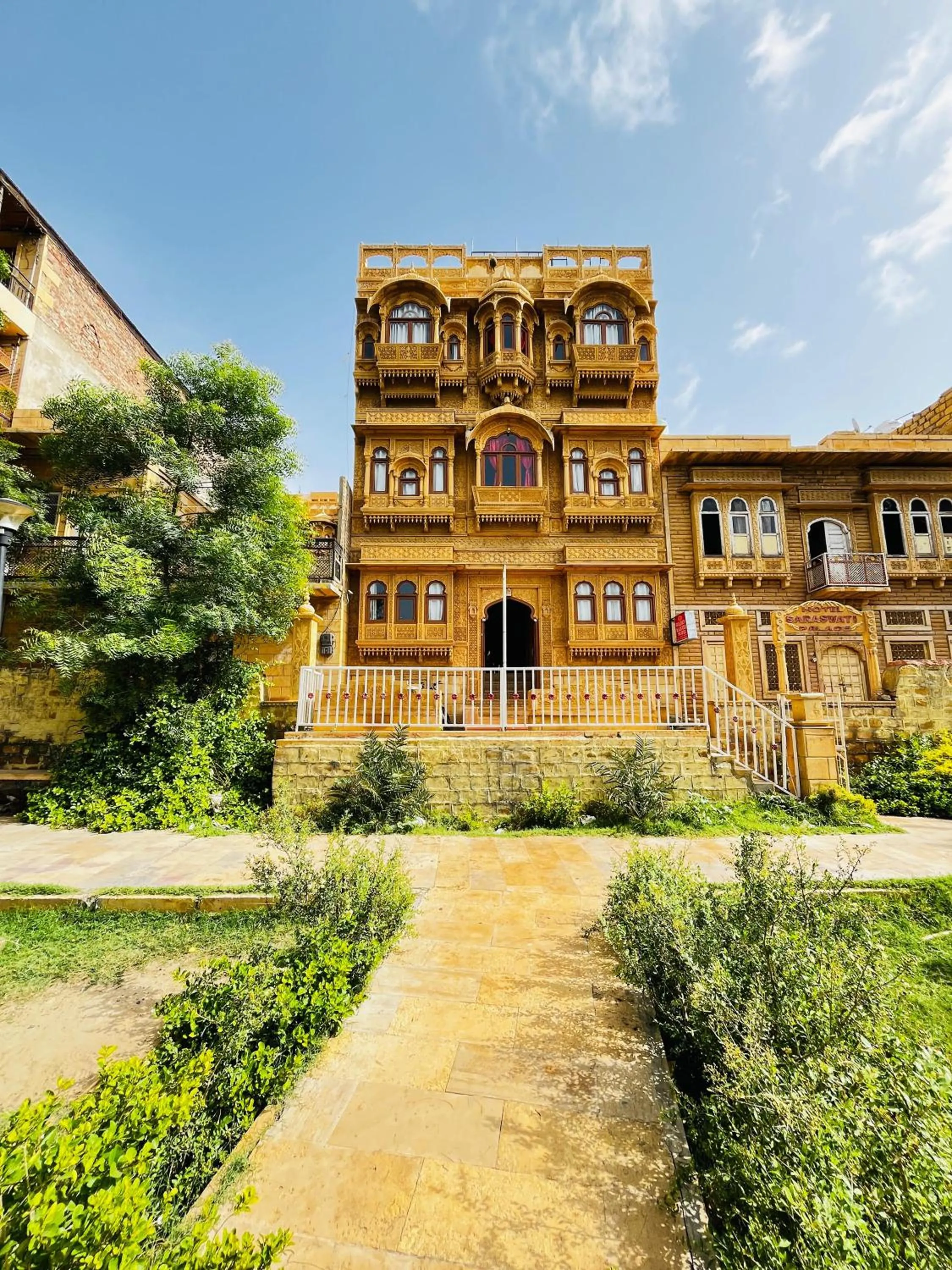 Property building in Golden Marigold Hotel