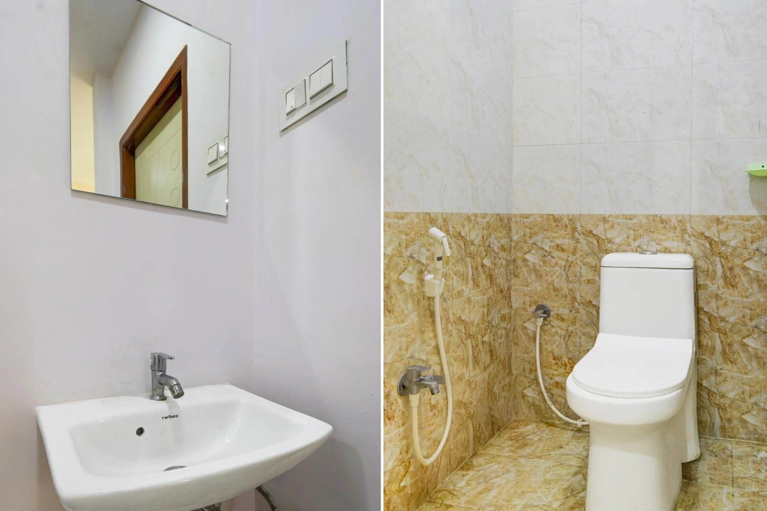 Bathroom in Collection O L.B Nagar Metro Station Formerly D N Groups