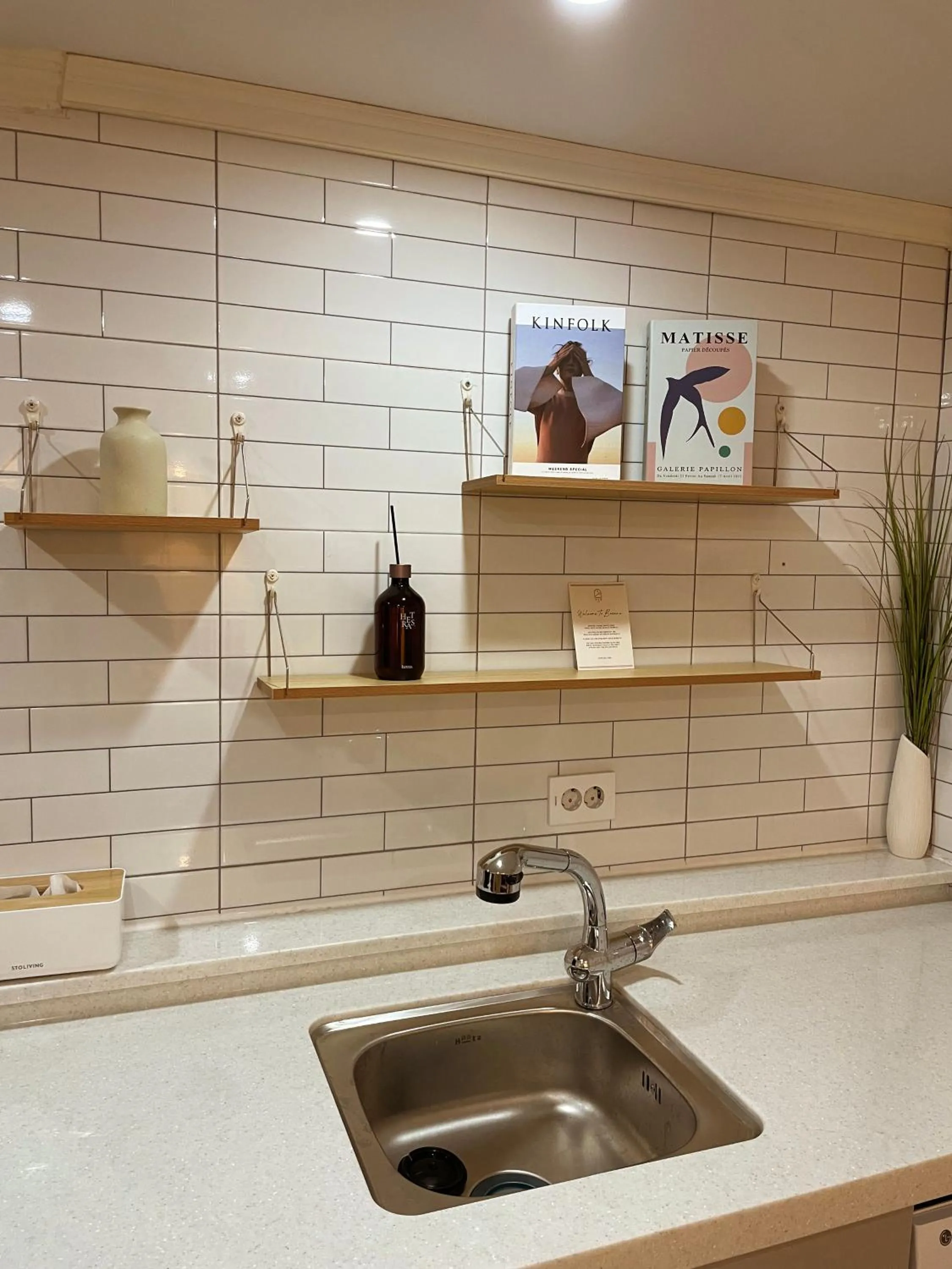 Kitchen or kitchenette in Busan NSTAY Hotel