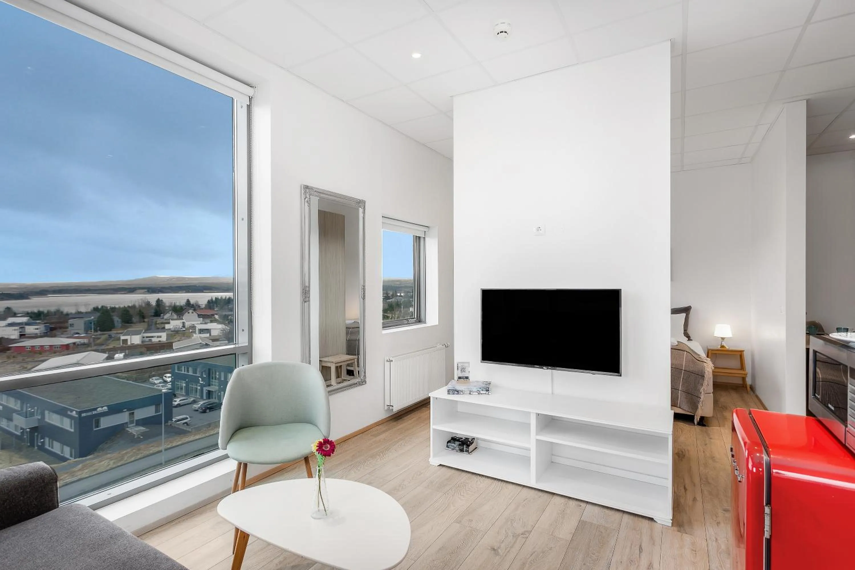 TV and multimedia in Blue Mountain Apartments by Heimaleiga