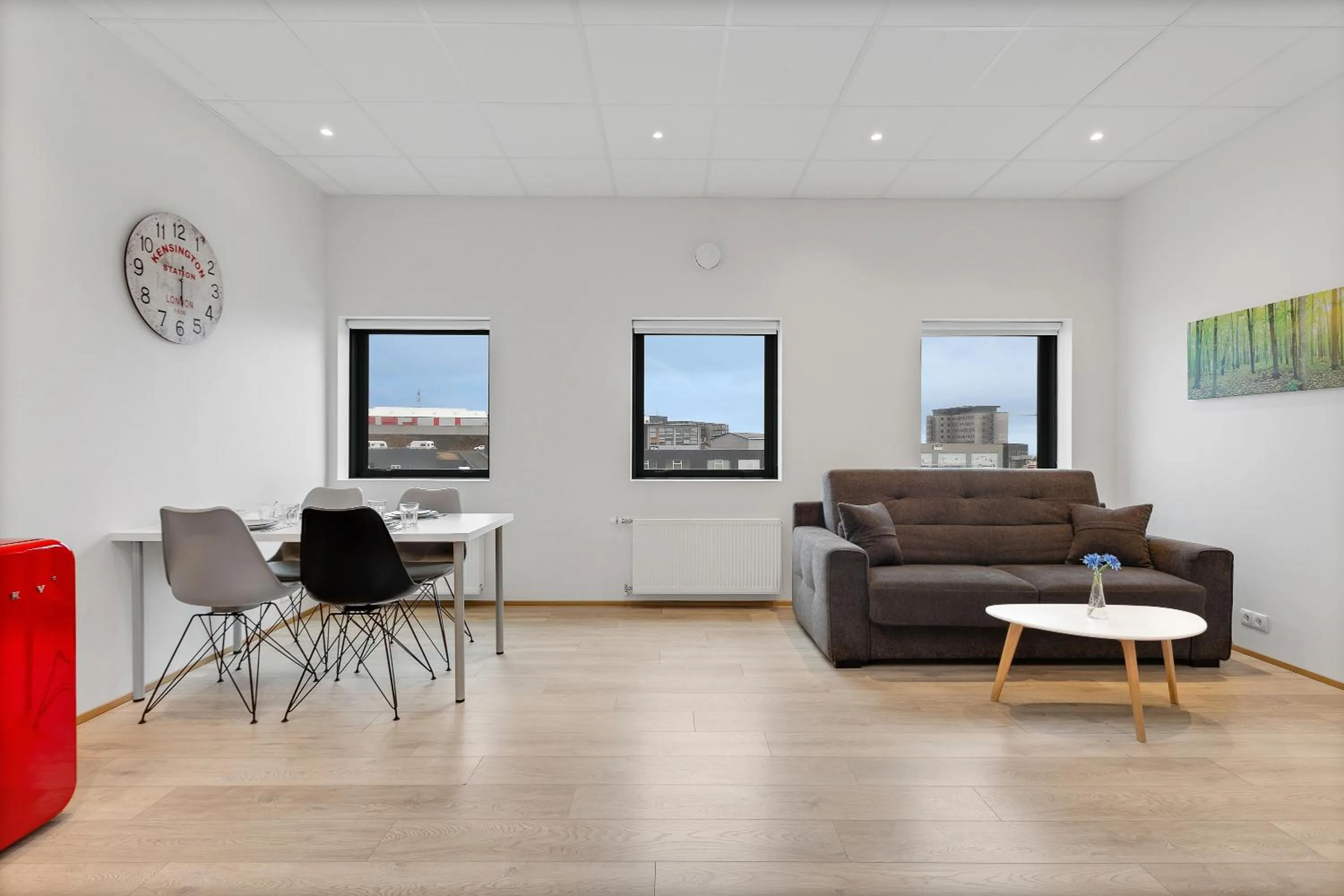 Living room in Blue Mountain Apartments by Heimaleiga