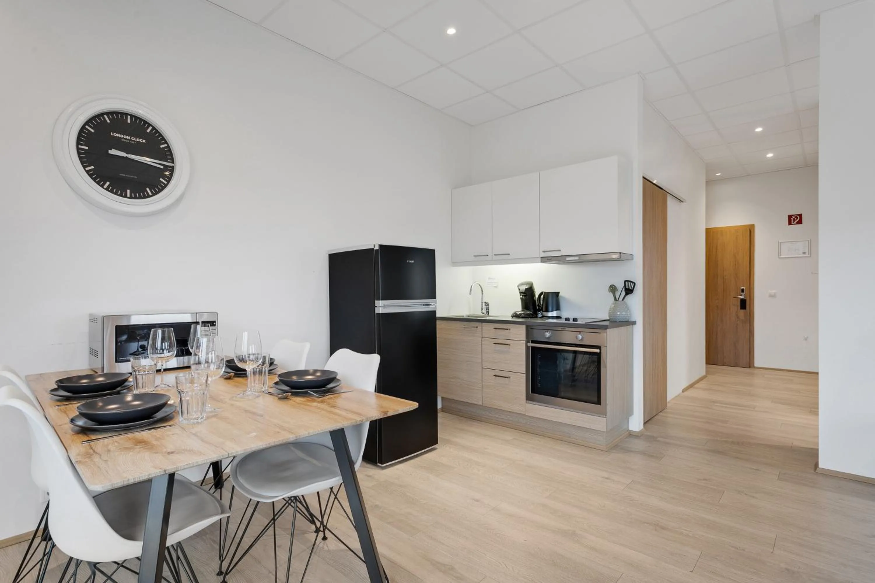 Kitchen or kitchenette in Blue Mountain Apartments by Heimaleiga