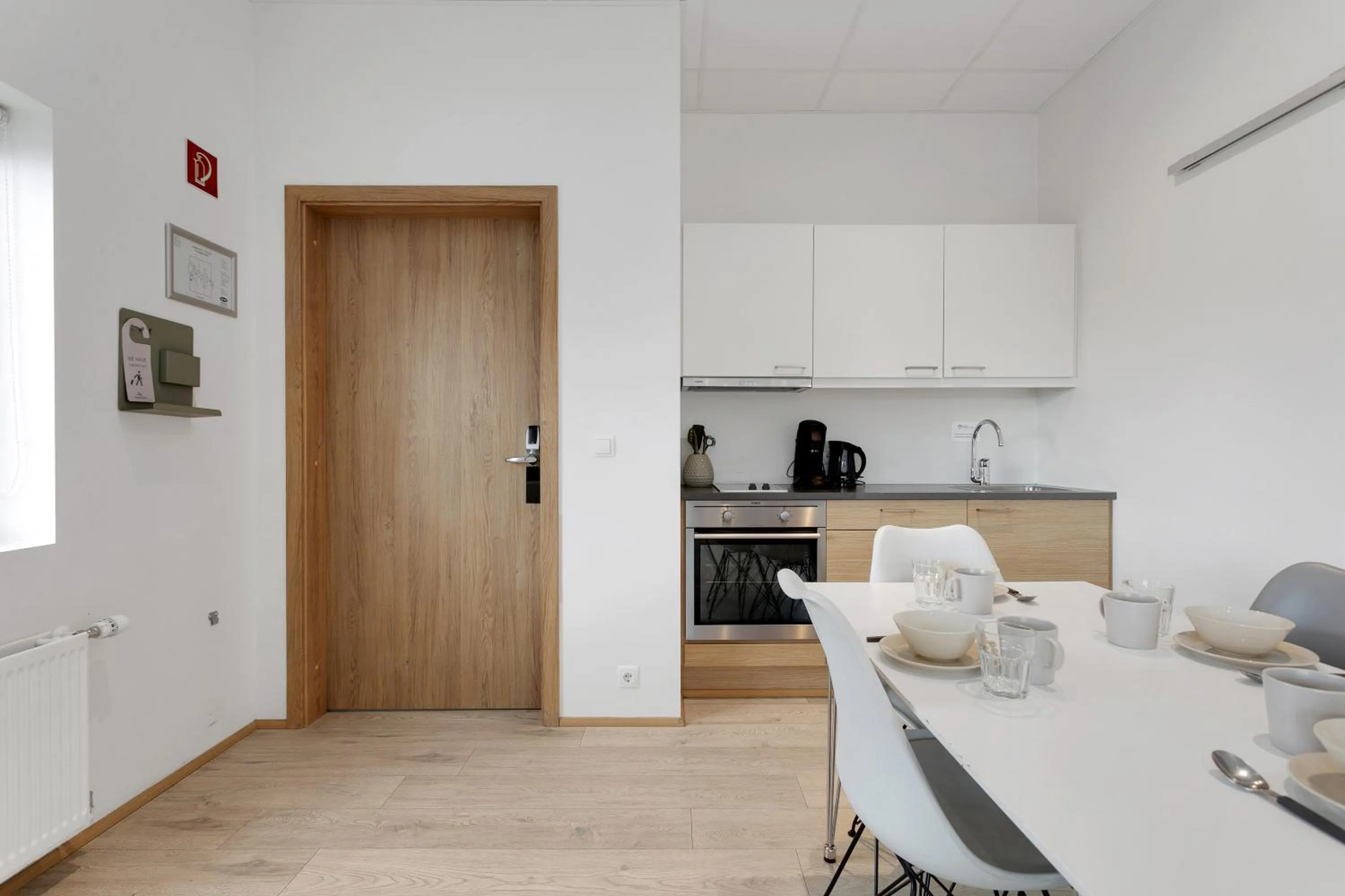 Kitchen or kitchenette in Blue Mountain Apartments by Heimaleiga