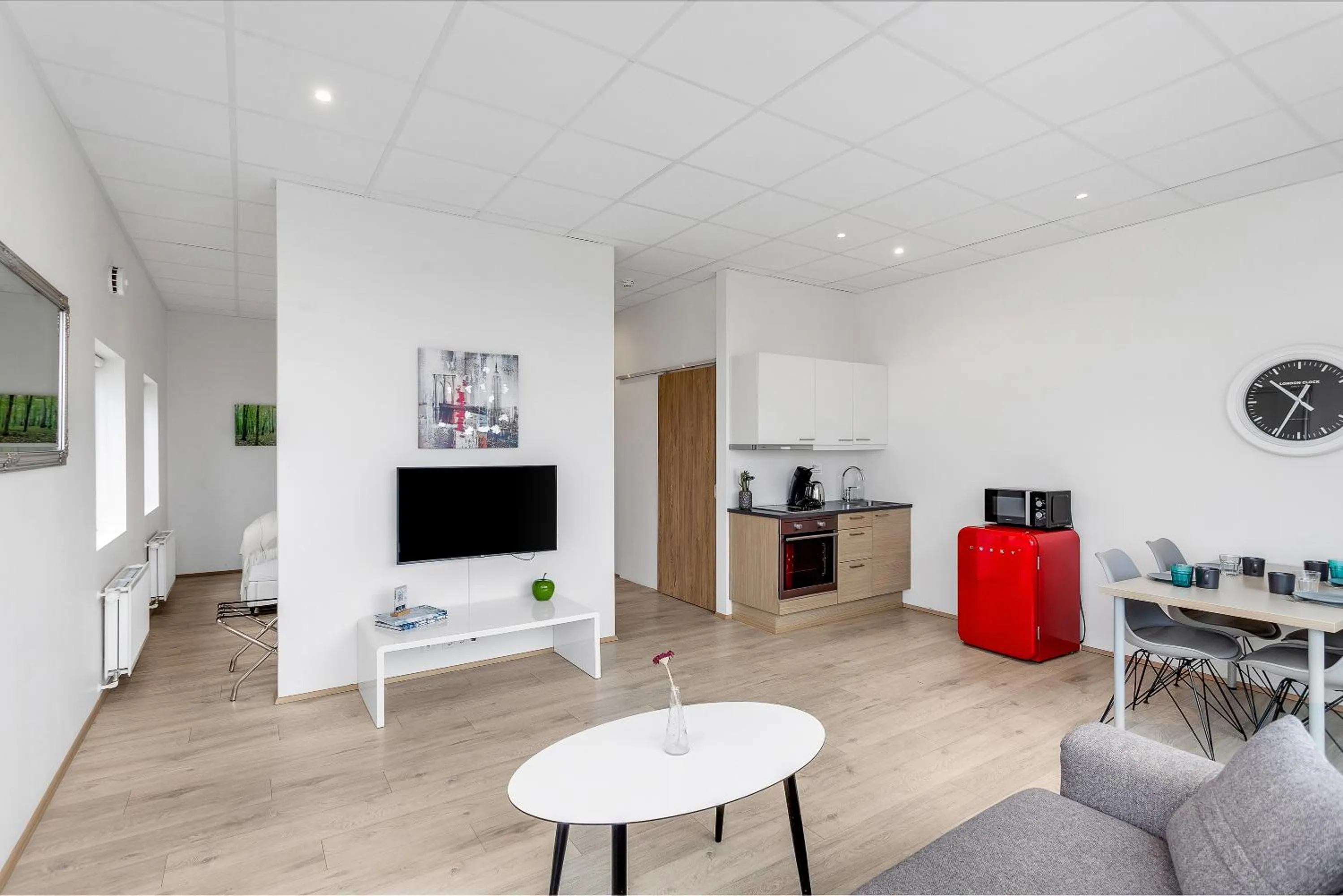 Kitchen or kitchenette in Blue Mountain Apartments by Heimaleiga