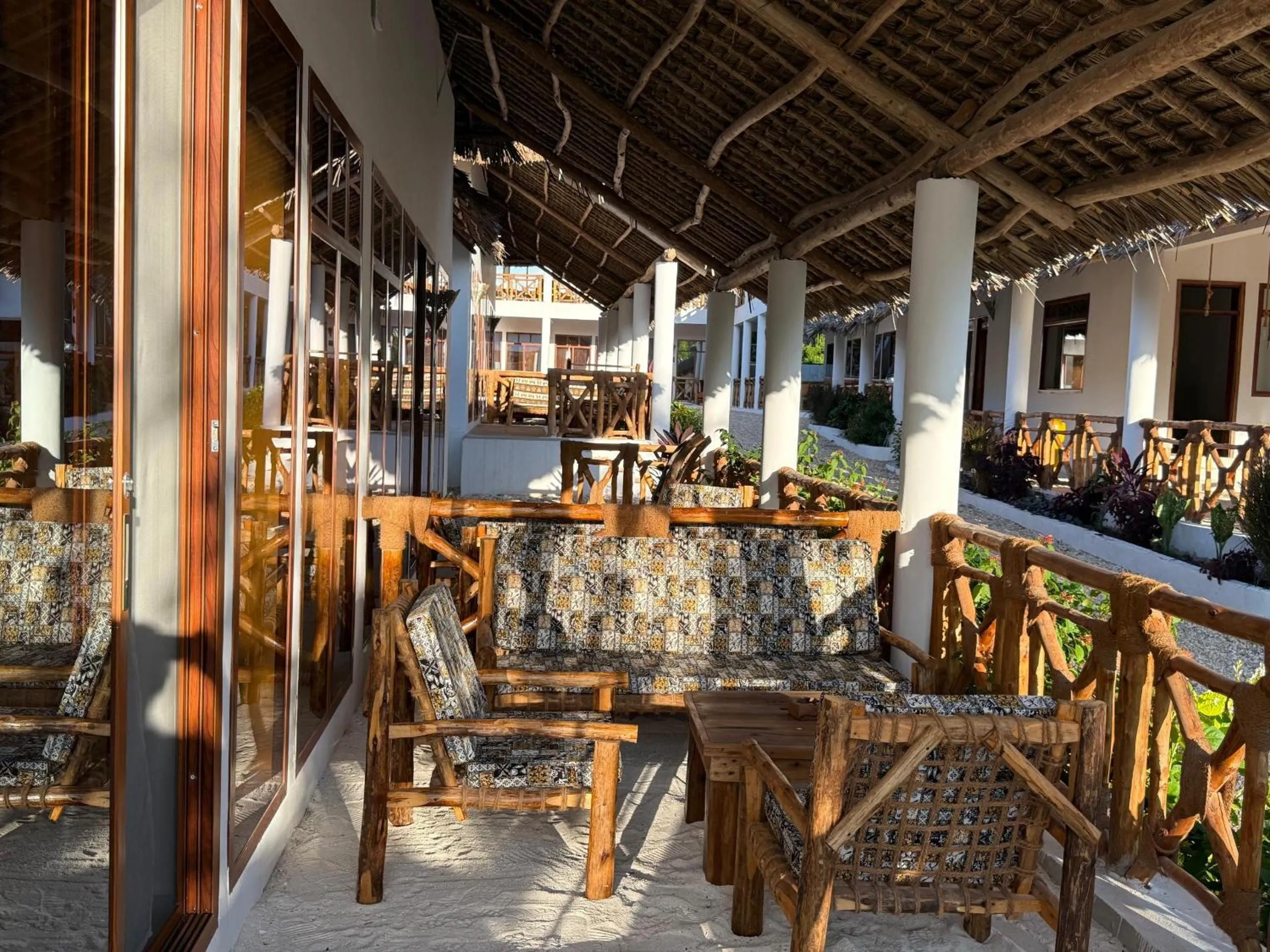 Seating area in M&M Villas Zanzibar