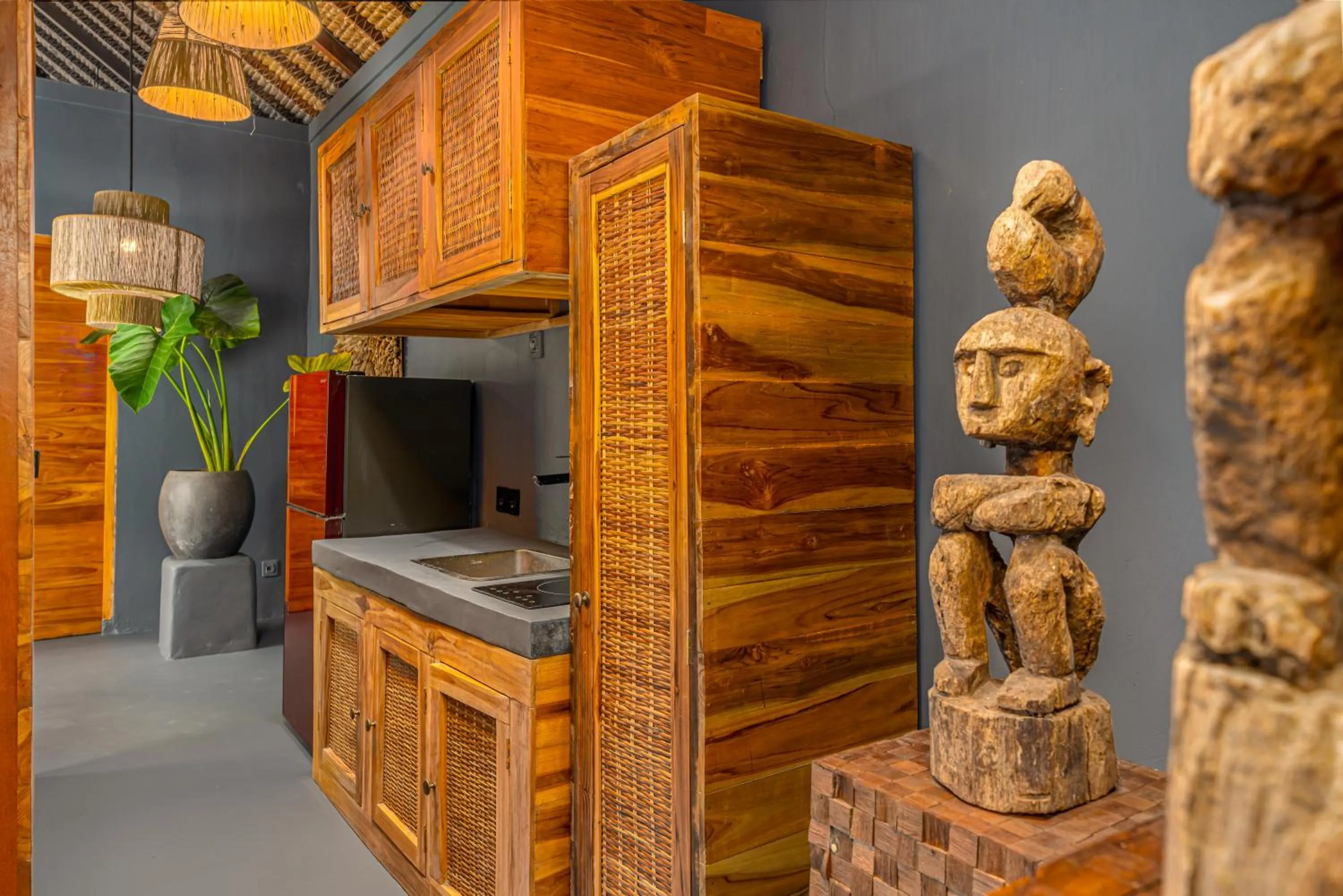 Kitchen or kitchenette in Muraya Villas in Ubud