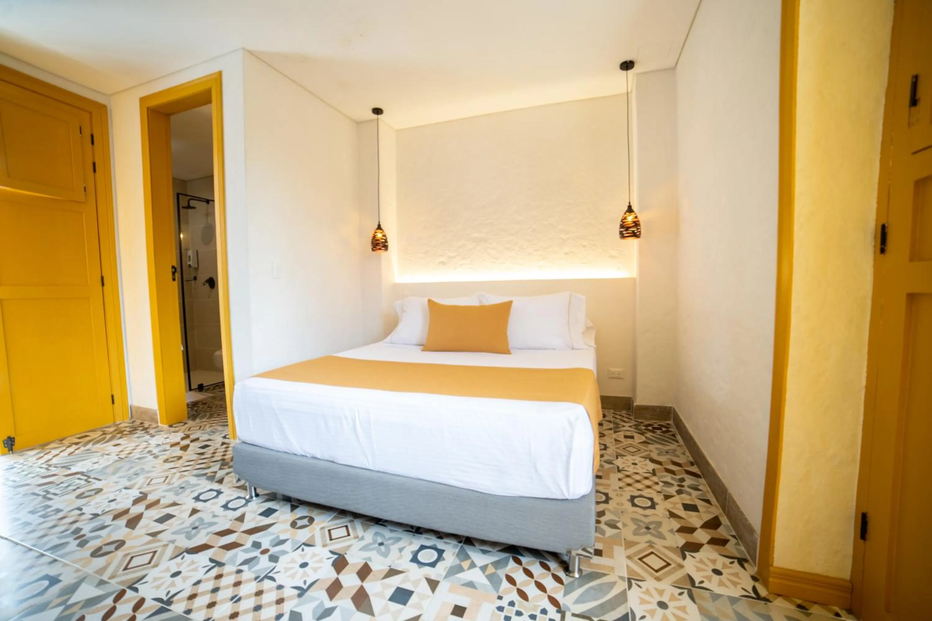 Bed in Casa Serafin Hotel