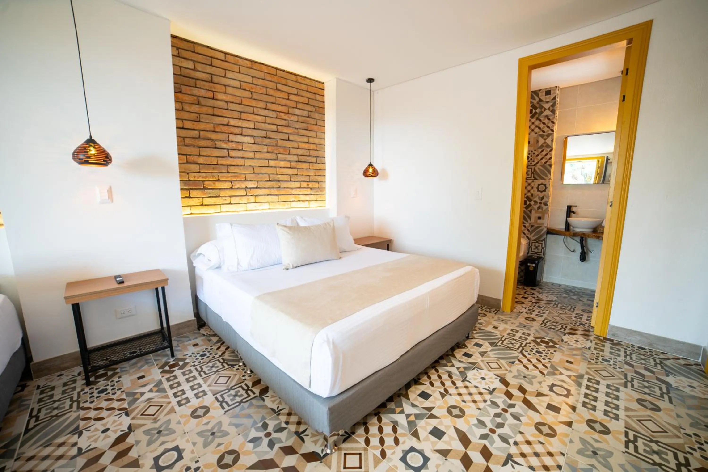 Bed in Casa Serafin Hotel